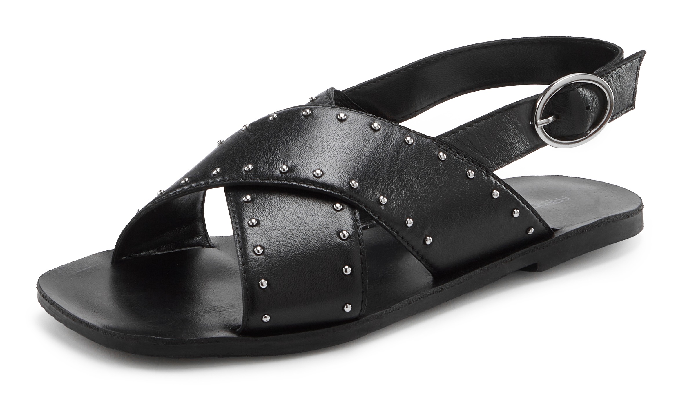 French Connection Sandale »Sandalette, Pantolette,«  Mule, offener Schuh mit Nietenbesatz VEGAN