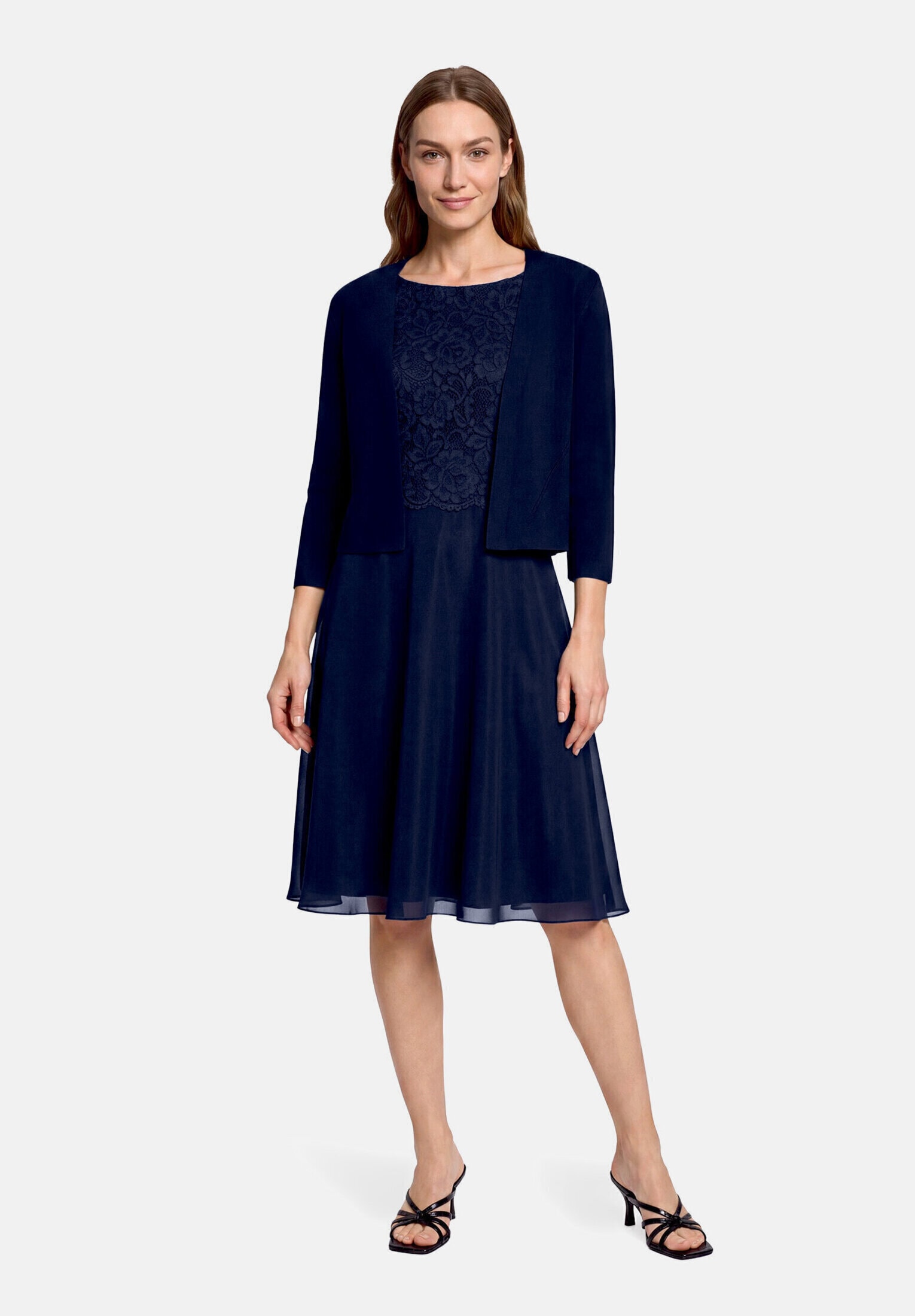 Vera Mont Strickjacke "Damen langarm" 1 Stk. Ärmelschlitz