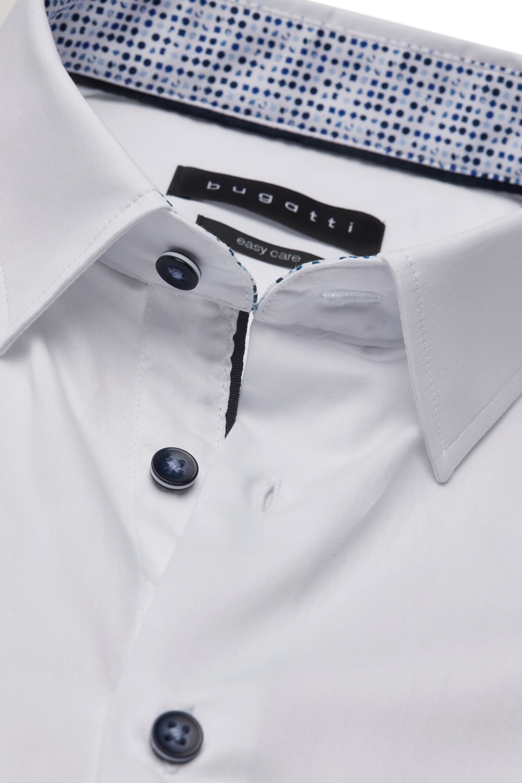 bugatti Langarmhemd, mit Under-Button-Down