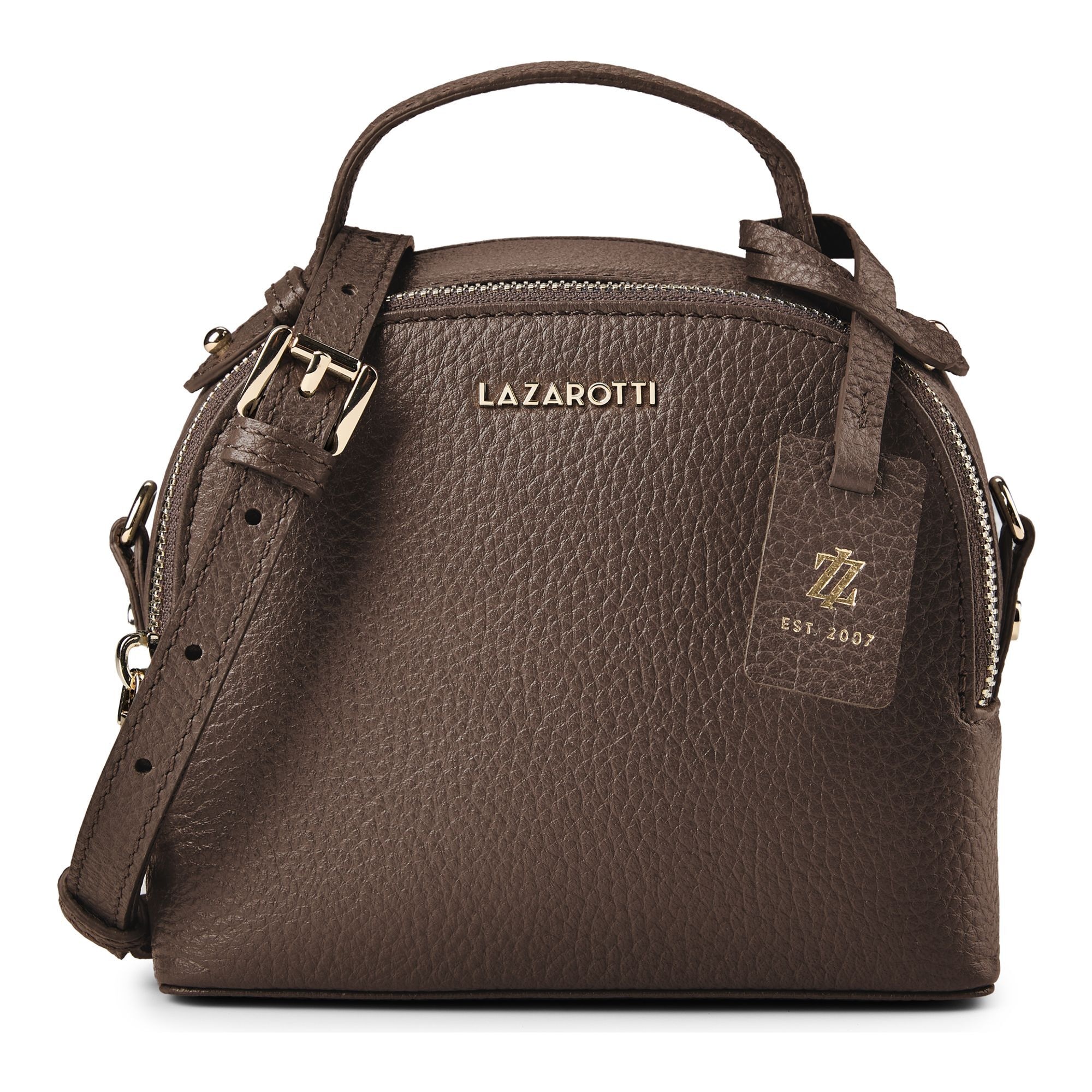 Lazarotti Henkeltasche »Bologna Leather Crossbody Handtasche Leder 17 cm«