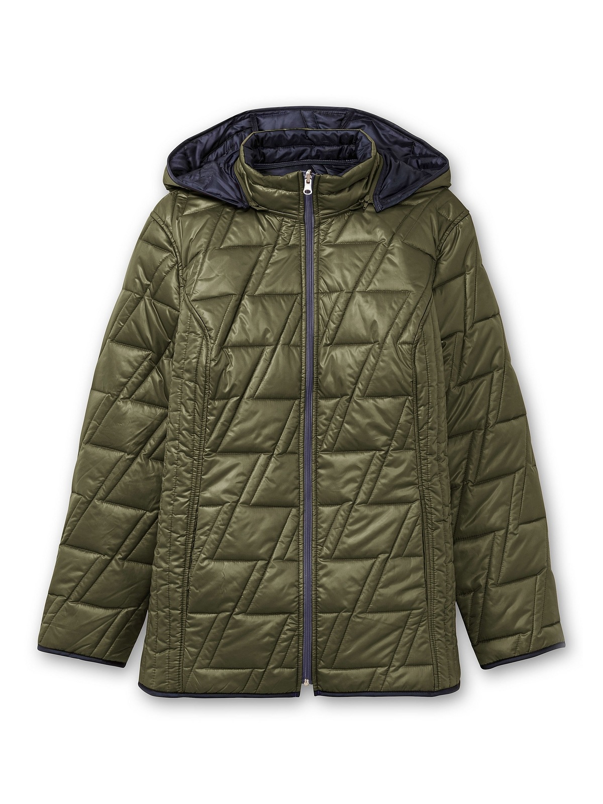 Sheego Steppjacke »Große Größen«, mit Kapuze, zum Wenden, mit Kapuze und Stehkragen