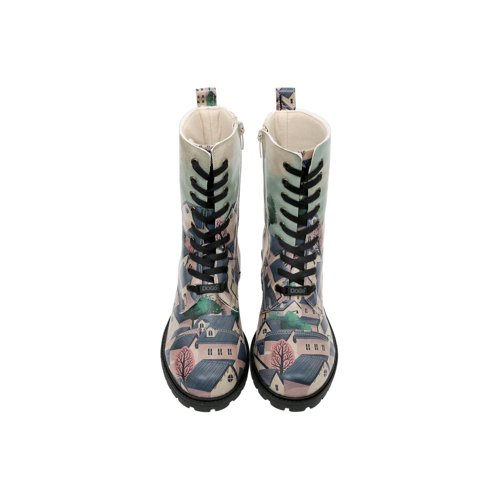 DOGO Schnürboots »Zipsy Buildings Damen Stiefel / Female«, Vegan