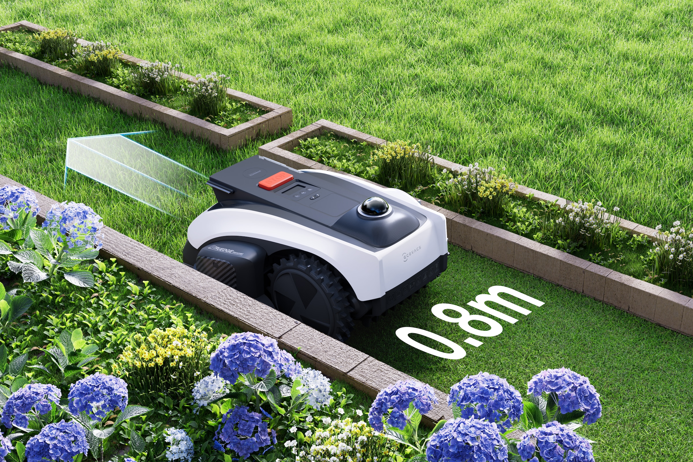 ECOVACS Rasenmähroboter »GOAT O1200 LiDAR PRO« Trimmer (8500 rpm),   mit bahnbrechender Dual-LiDAR Navigation für Gärten