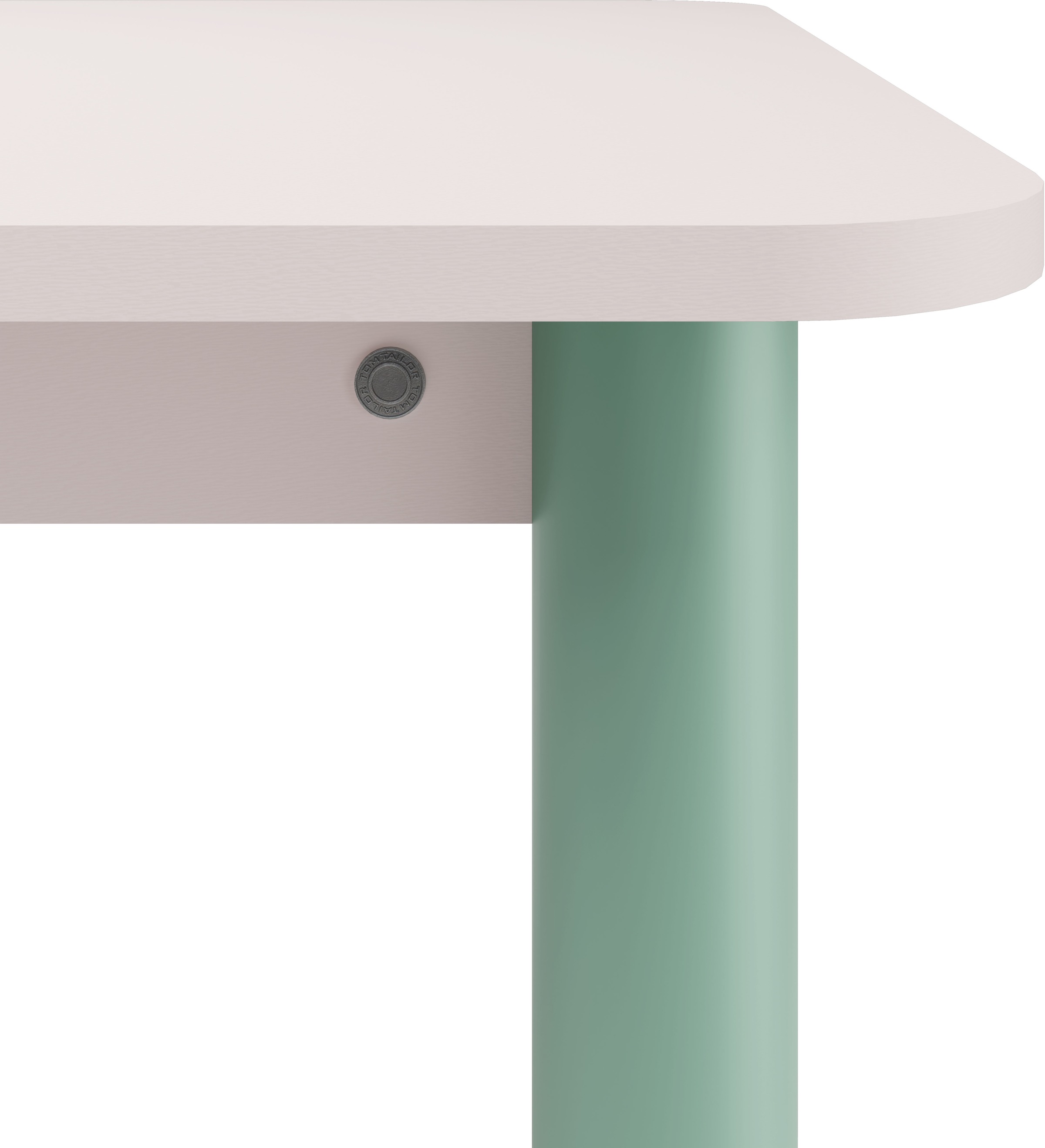 TOM TAILOR HOME Esstisch »COLOR TABLE«, (1 St.), Esstisch, 4-Fuß, 3 Größen, 3 Dekorfarben, 4 Fußfarben, ABS-Kante