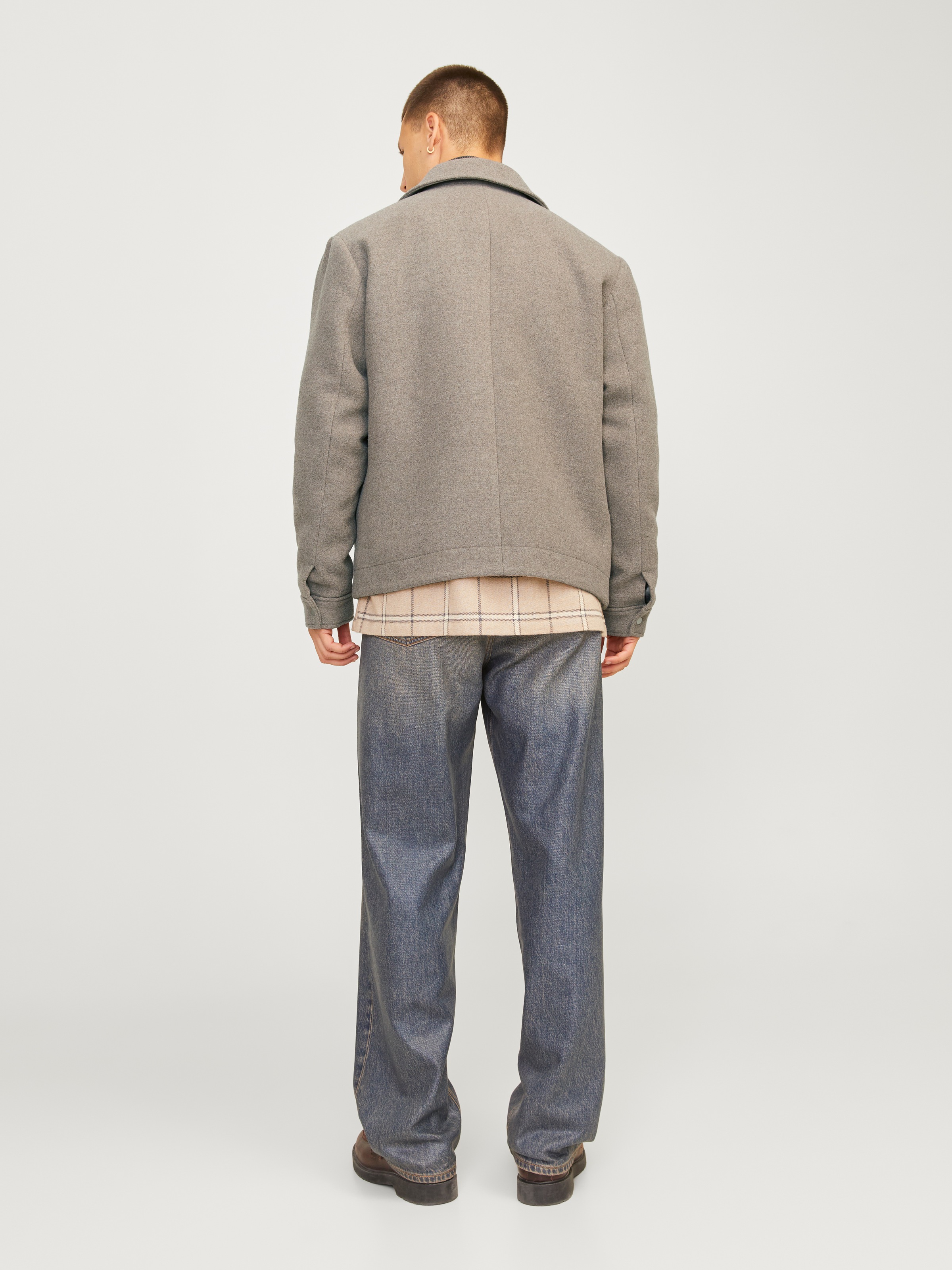 Jack & Jones Wolljacke »JPRCCRUSSEL WOOL BLEND JACKET SN«, ohne Kapuze