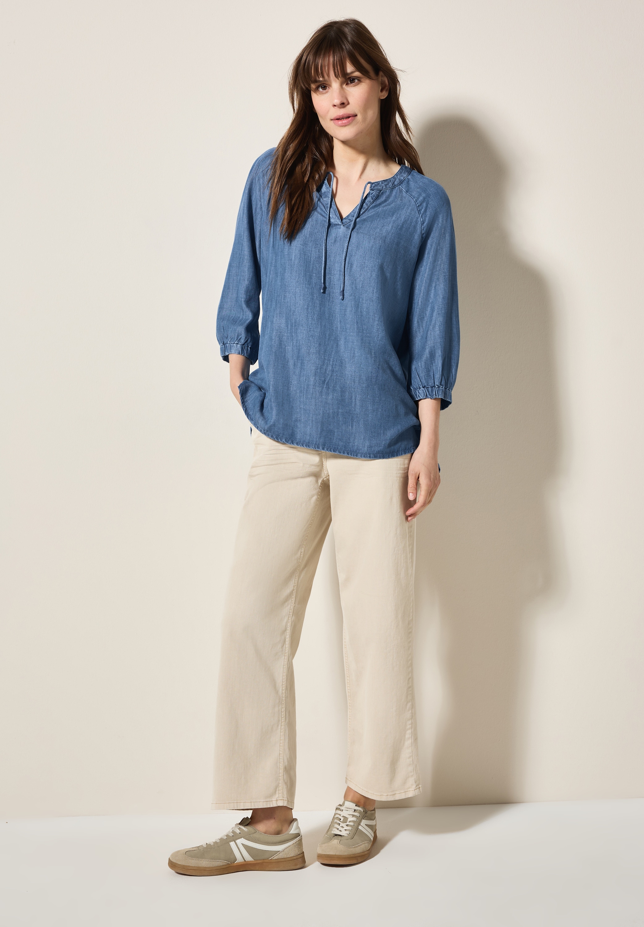 Cecil Klassische Bluse, mit 3/4 Ärmeln
