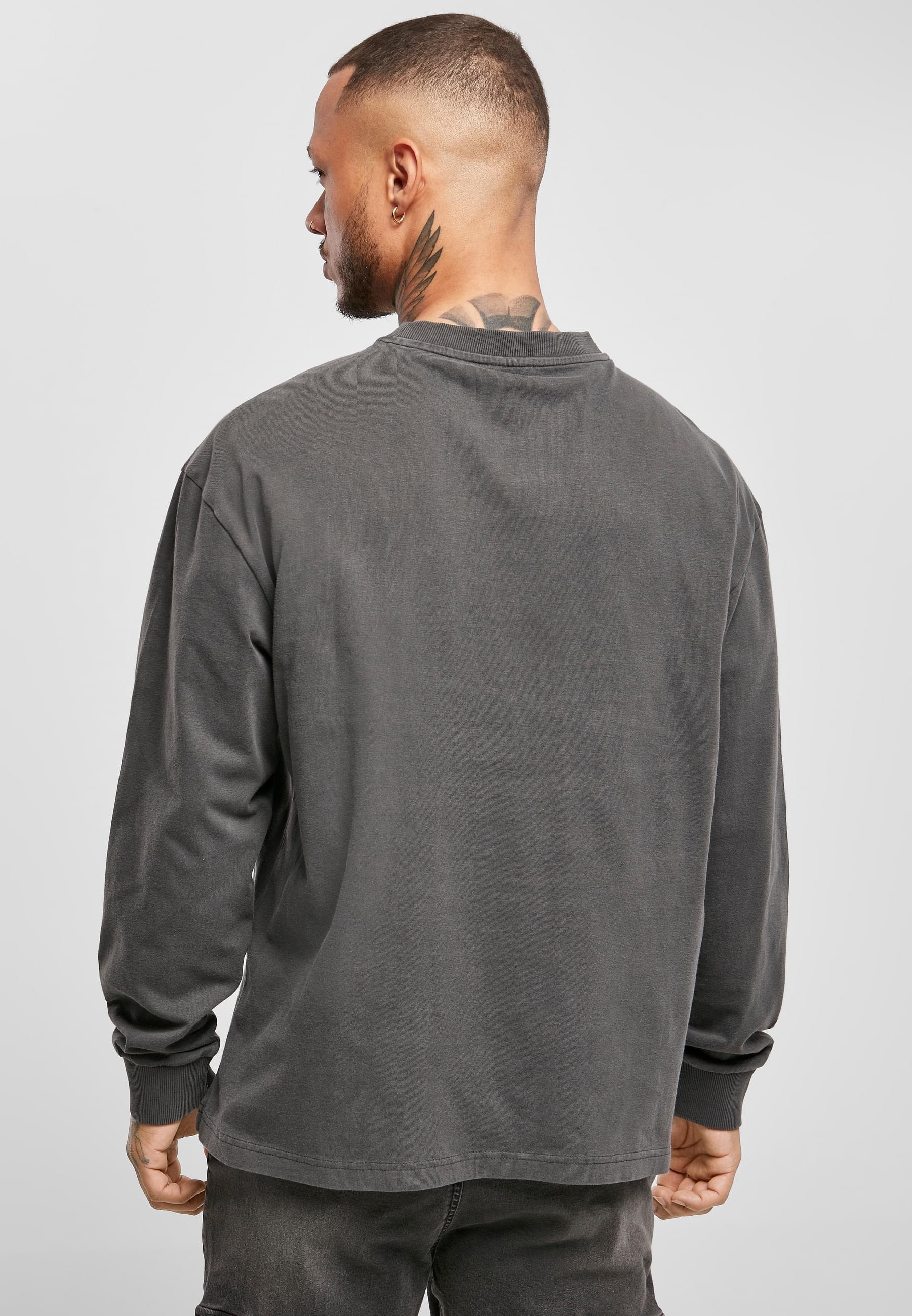 URBAN CLASSICS Longsleeve »Urban Classics Herren Pigment Dyed Pocket Longsleeve«, (1 tlg.)