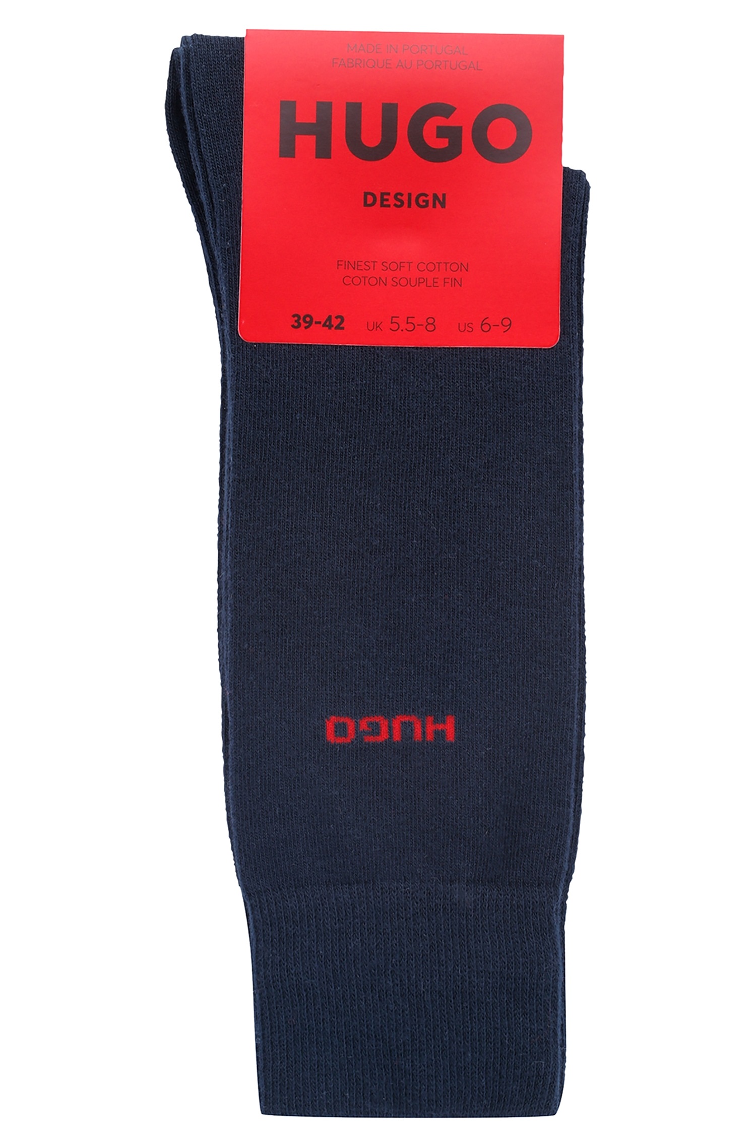 Thumbnail - HUGO Underwear Businesssocken "2P RS UNI CC" Packung, 2er Pack, 2 Stk. tlg. mit kontrastfarbenem HUGO Logo-Schriftzug