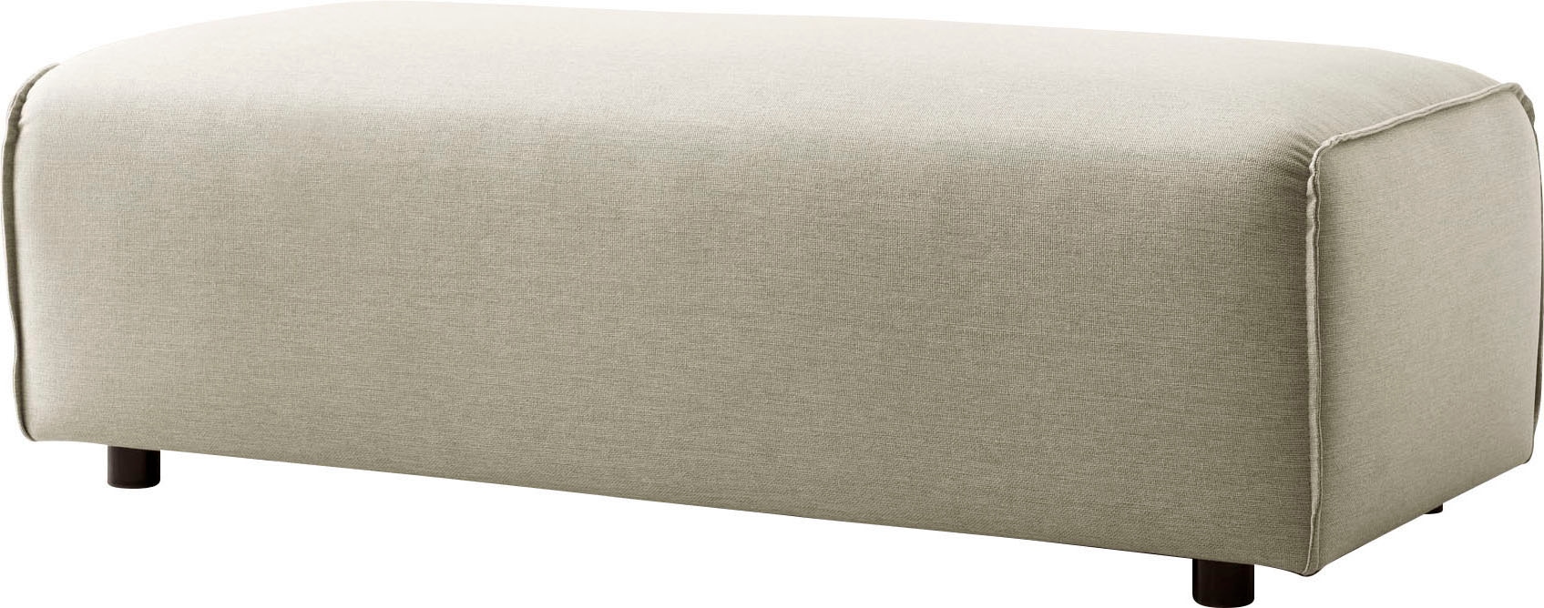 LeGer Home by Lena Gercke Hocker "PIARA, Polsterhocker mit Kedernaht, Cord, günstig online kaufen