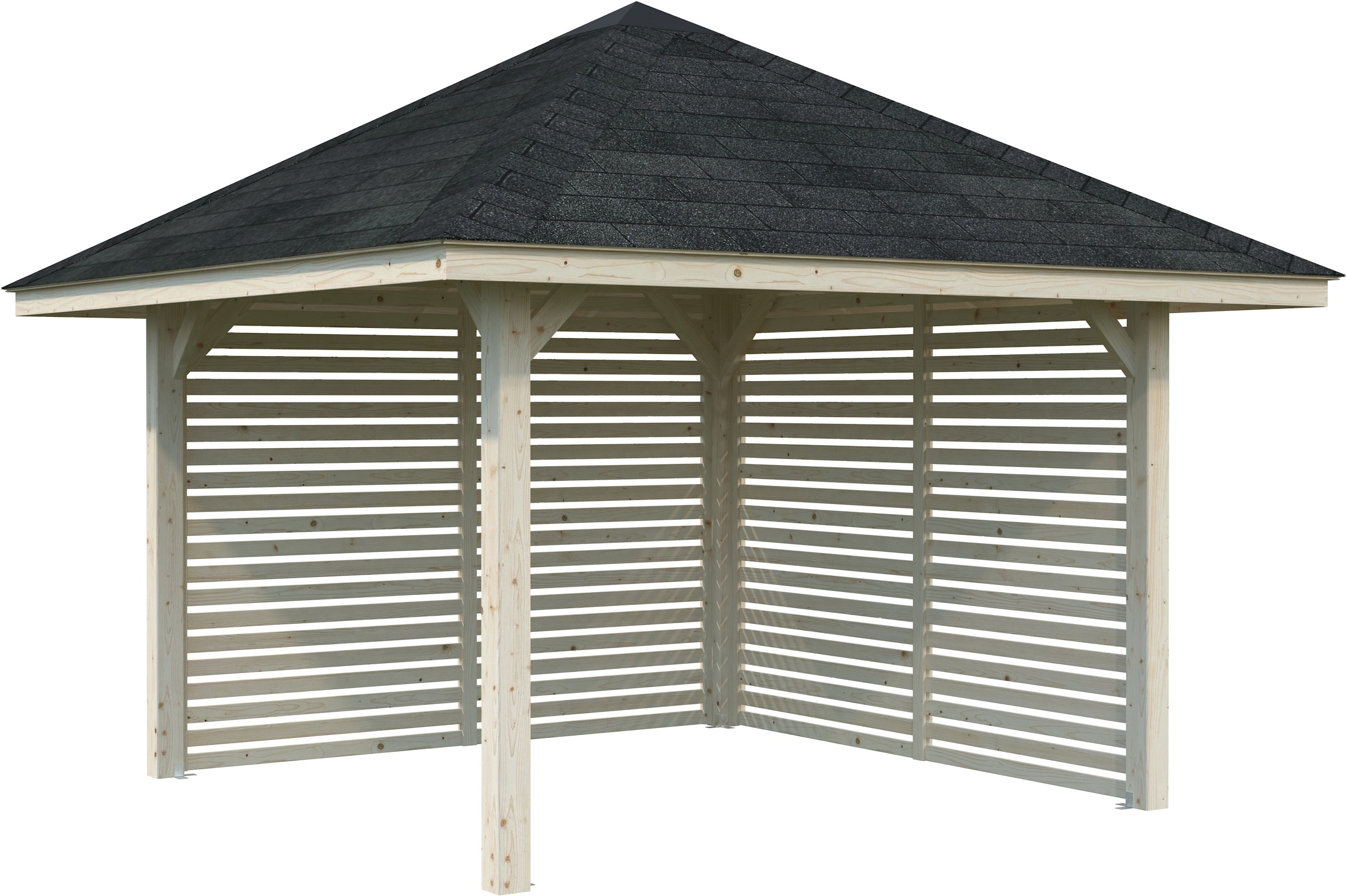 Palmako Holzpavillon »Bianca 8,3 m² Set 102« BxTxH: 384x384x319 cm
