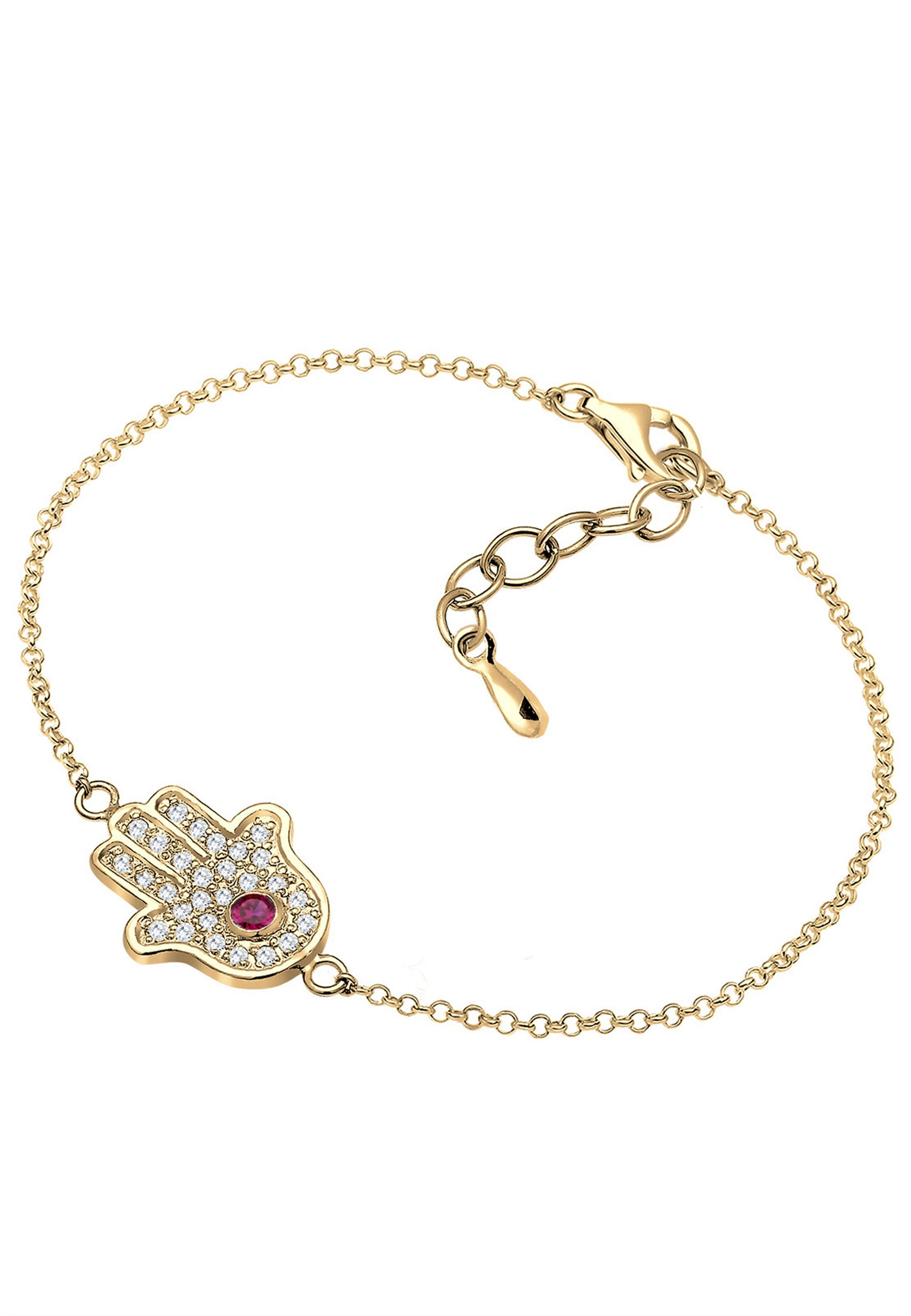 Elli Armband »Hamsa Hand der Fatima Zirkonia 925 Silber«