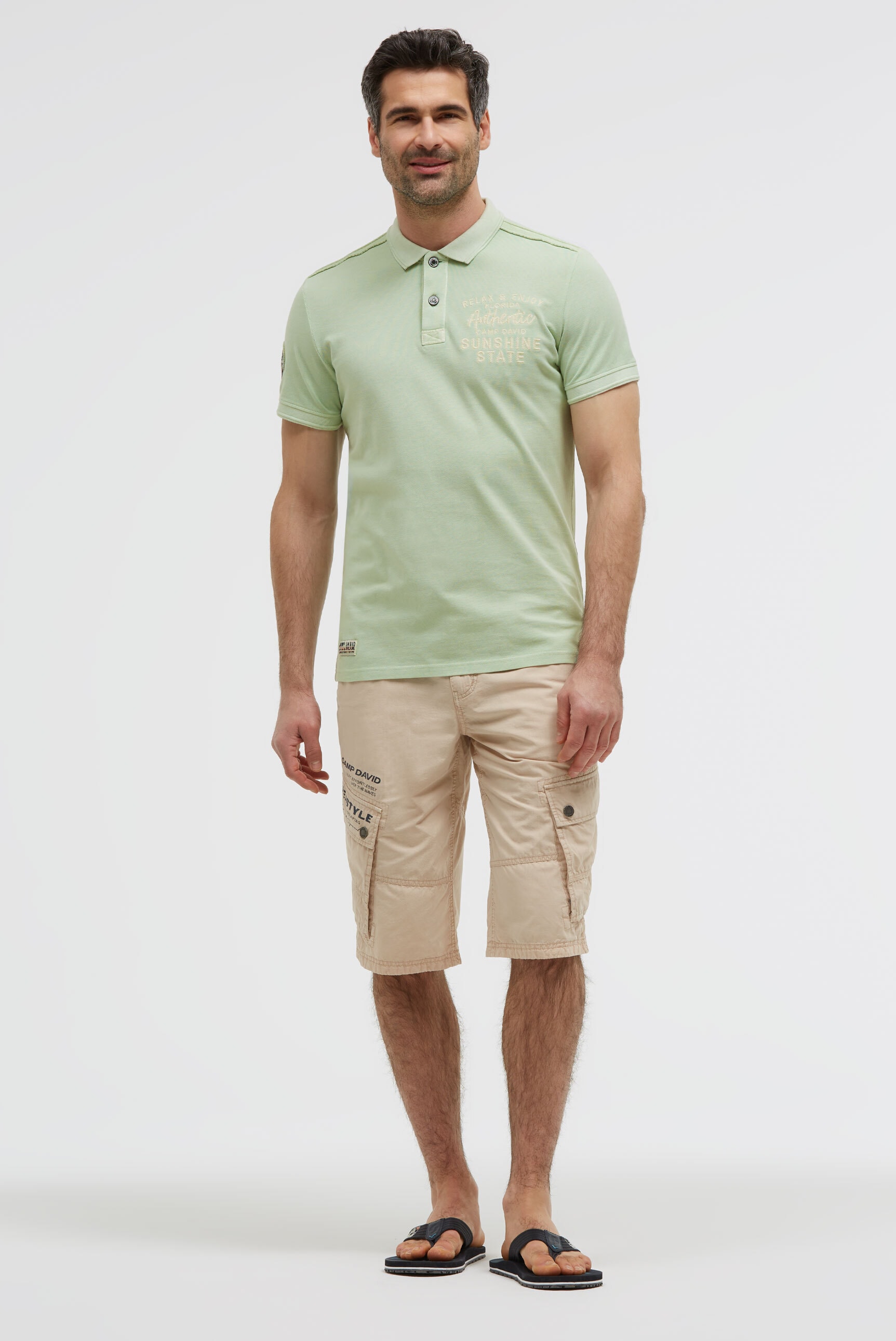 CAMP DAVID Poloshirt aus Baumwolle