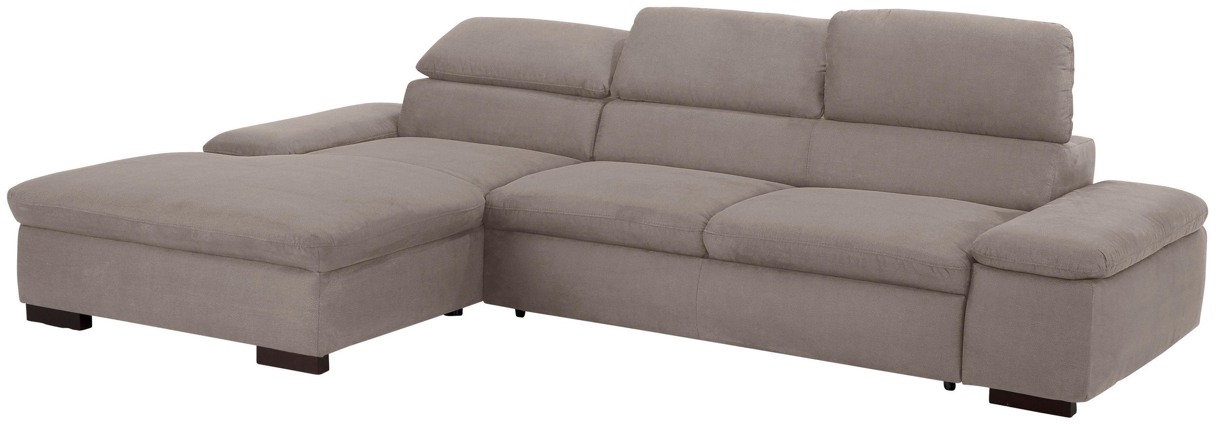 Home affaire Ecksofa »Alberto L-Form«, mit Kopfteilverstellung, wahlweise mit Bettfunktion