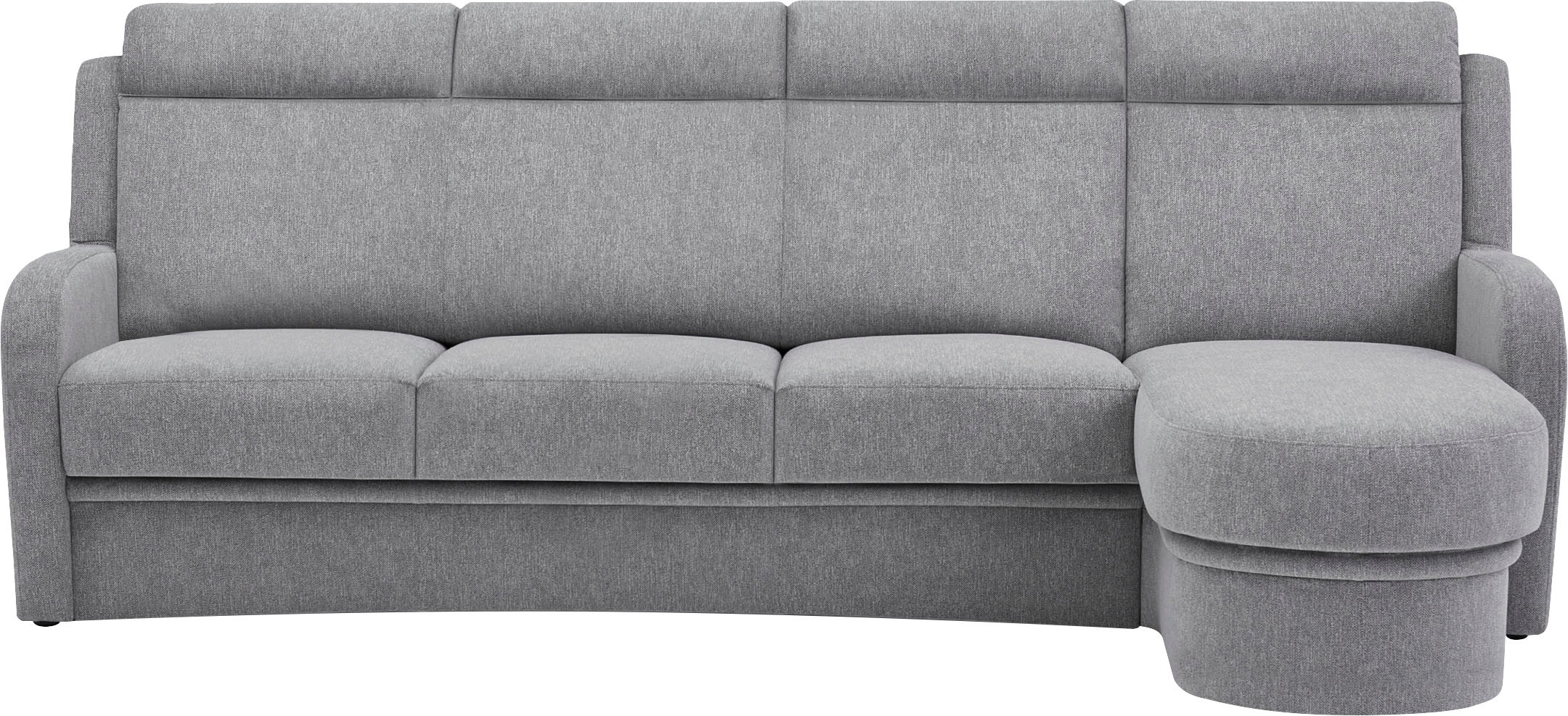 VILLA BECK Ecksofa »Varese L-Form«, (2 St.), Kopfteilverstellung, wahlweise mit Sitzvorzug, in Sitzhöhe 46 cm