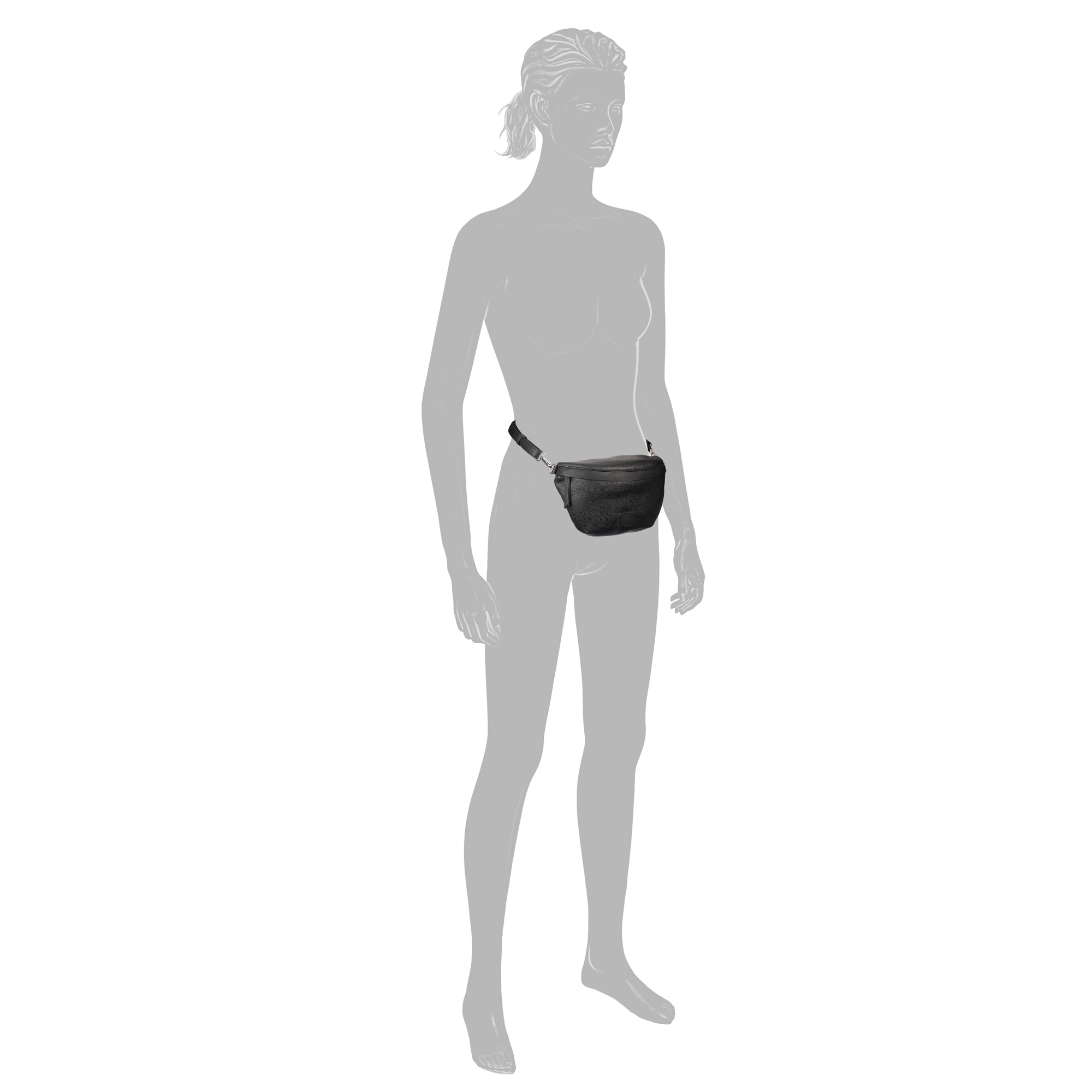 Gabor Bauchtasche »Elfie«, aus fein genarbtem, glattem Kunstleder und mit einem Logo Rubber Patch