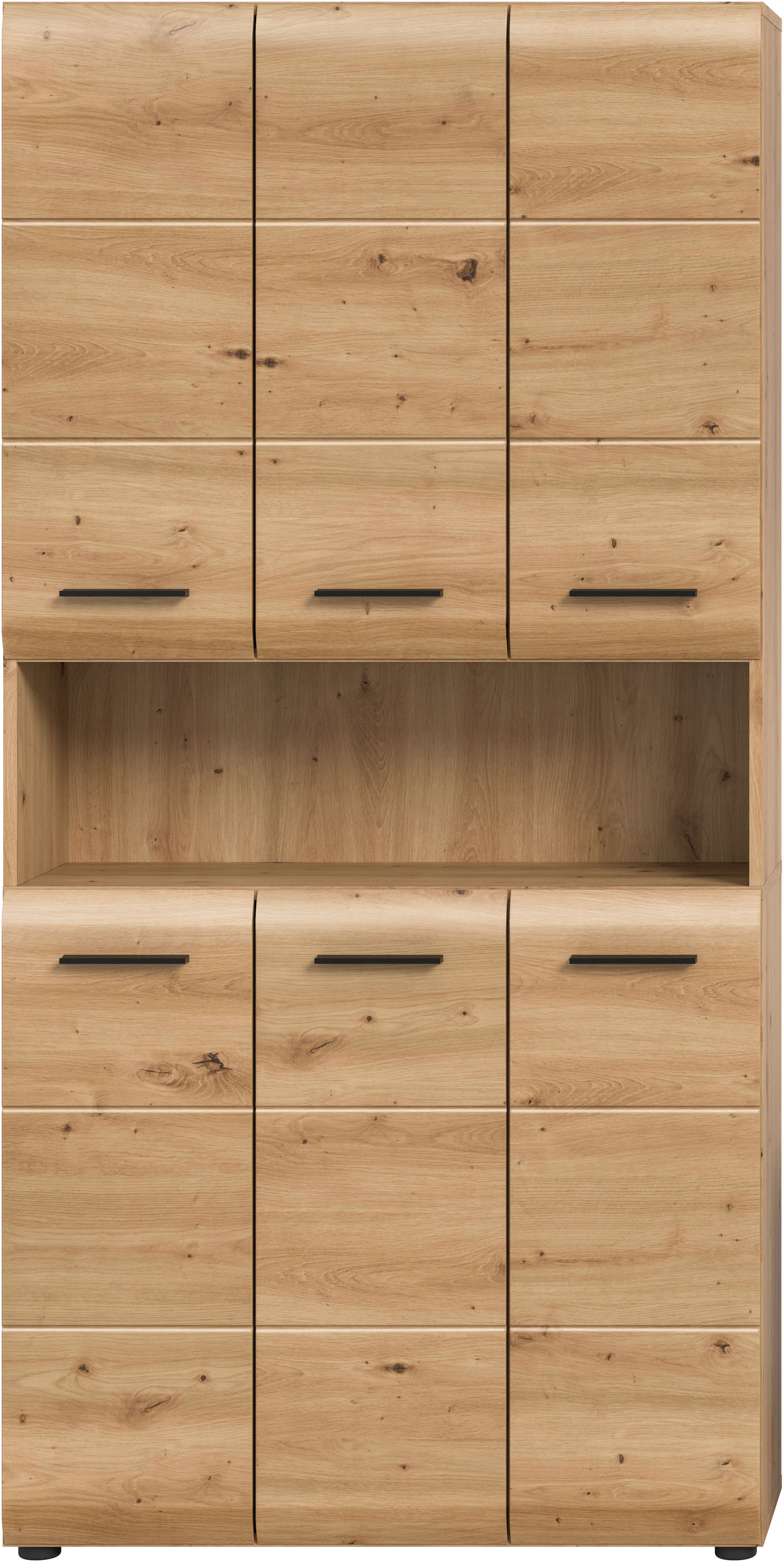 INOSIGN Stauraumschrank, (1 St.), Florenz, Mehrzweckschrank Artisan Oak NB, 185 cm Höhe, Bad