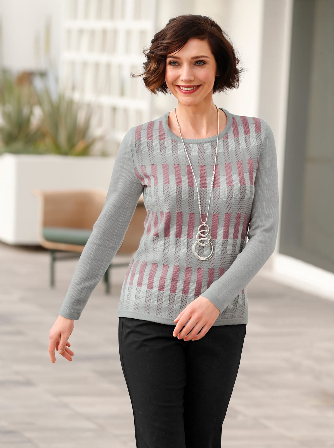 Casual Looks Rundhalspullover "Pullover" günstig online kaufen