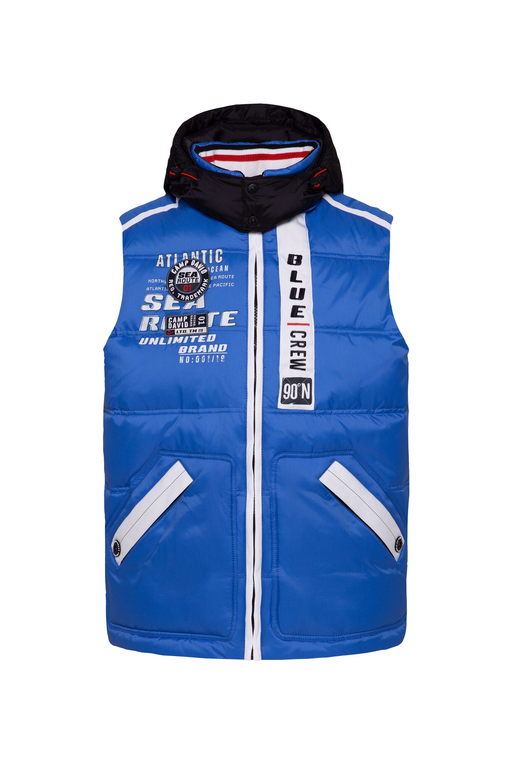 CAMP DAVID Steppweste mit Brusttasche