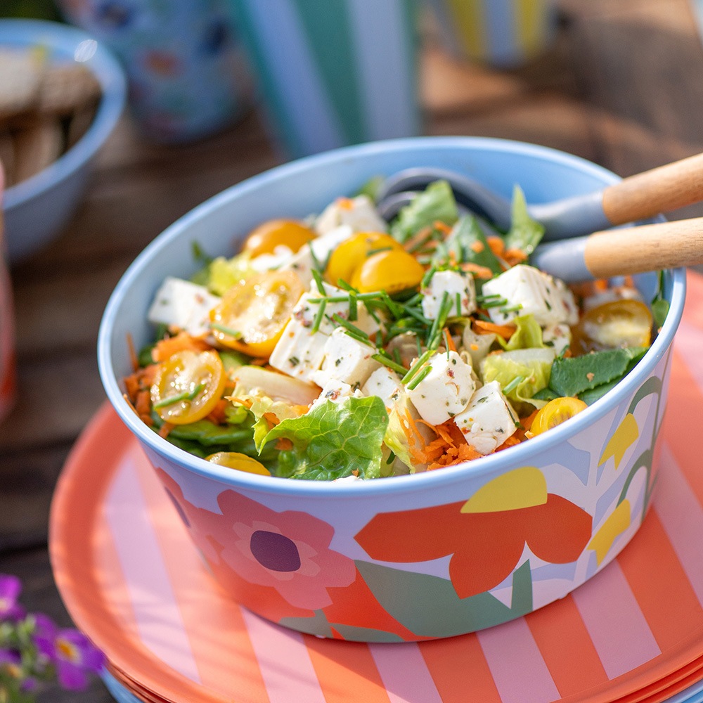 KOZIOL Aufbewahrungsschüssel »NORA BOX 1,3l BLOOMS Schale 1,3l mit Deckel« 1 tlg.