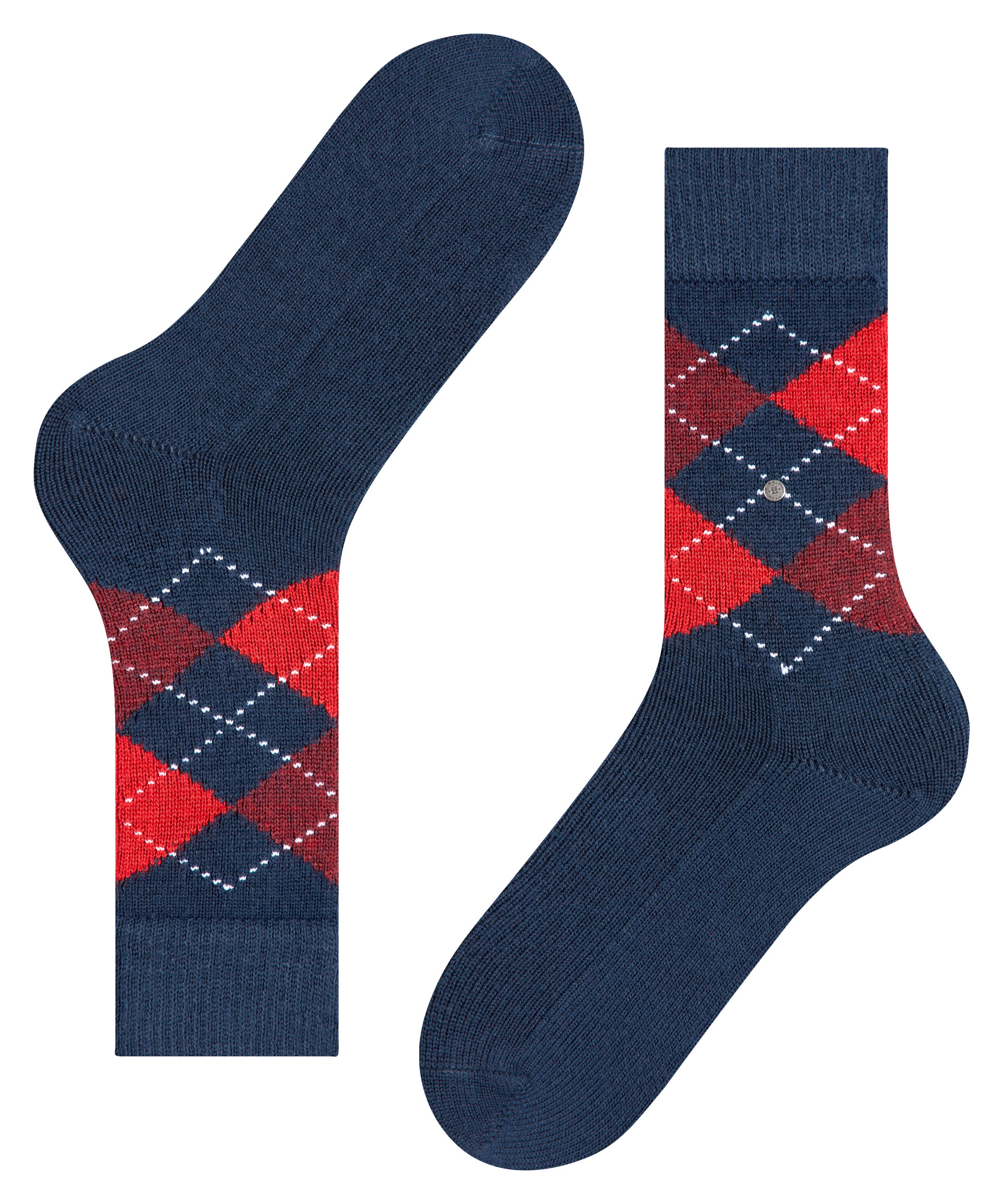 Burlington Socken »Preston« mit Raute; verstärkt, hochwertig, kariert