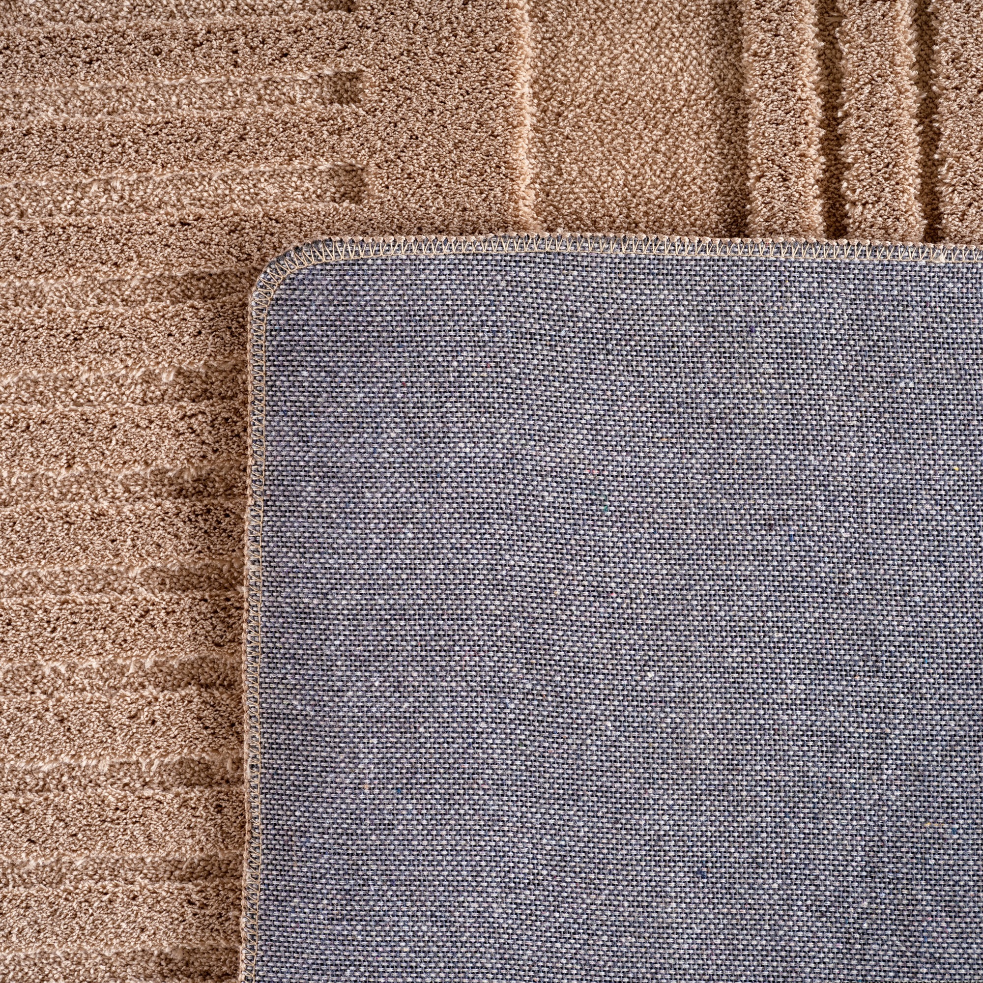 Teppich AYYILDIZ TEPPICHE "POMPEI 1612", beige, B:120cm H:12mm L:170cm, Microfaser, Teppiche, Teppich, Läufer, pflegeleichte Oberfläche, leicht zu reinigen, Kurzflor 2