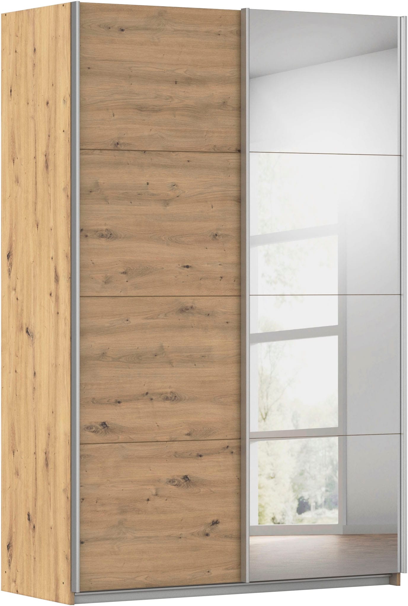 OTTO home Kleiderschrank "Mehrzweckschrank Schwebetürenschrank Mietswohnung Schlafzimmer CORTONA" erhältlich in Breite: 136/181/203/226/271/315/360 cm, Höhe: 210/229 cm, in 3 Ausstattungen BASIC/CLASSIC/PREMIUM (SOFT-CLOSE) MADE IN GERMANY