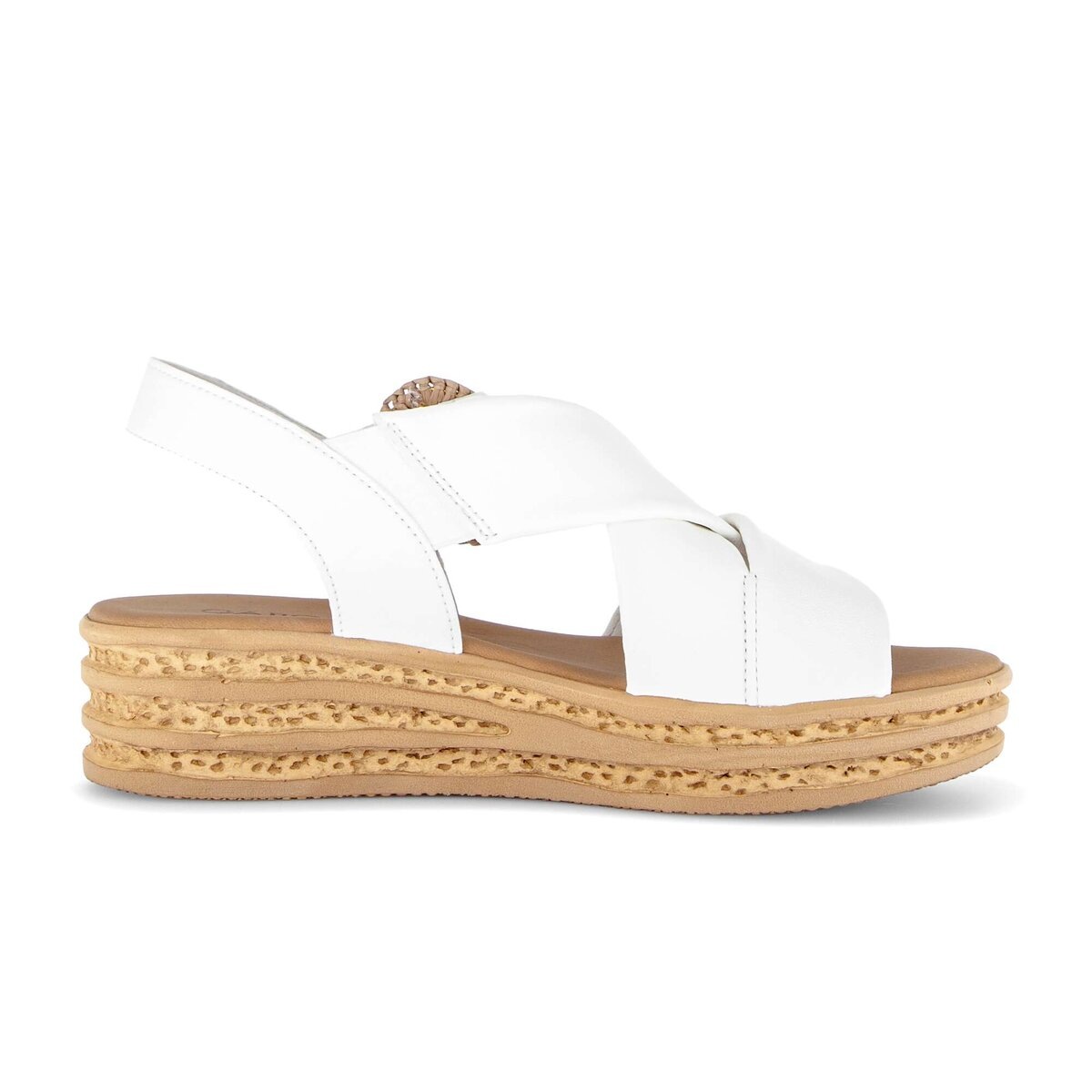Gabor Plateau Sandale Women's Shoes Cream Size 36 5