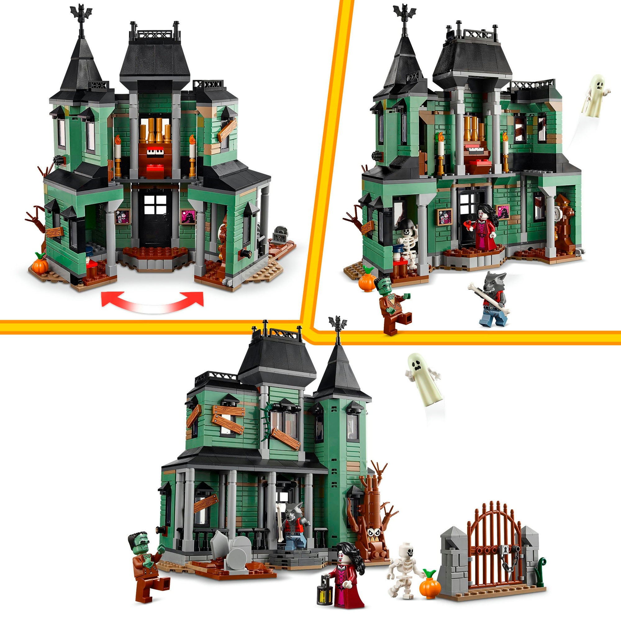 LEGO® Konstruktionsspielsteine »Geisterhaus (31167), LEGO LEGO Creator«, (736 St.), Made in Europe