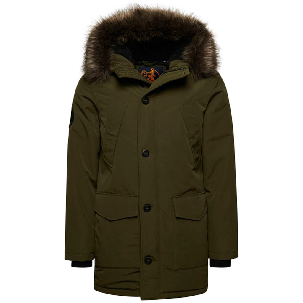 Superdry Steppjacke »EVEREST FAUX FUR HOODED PARKA«