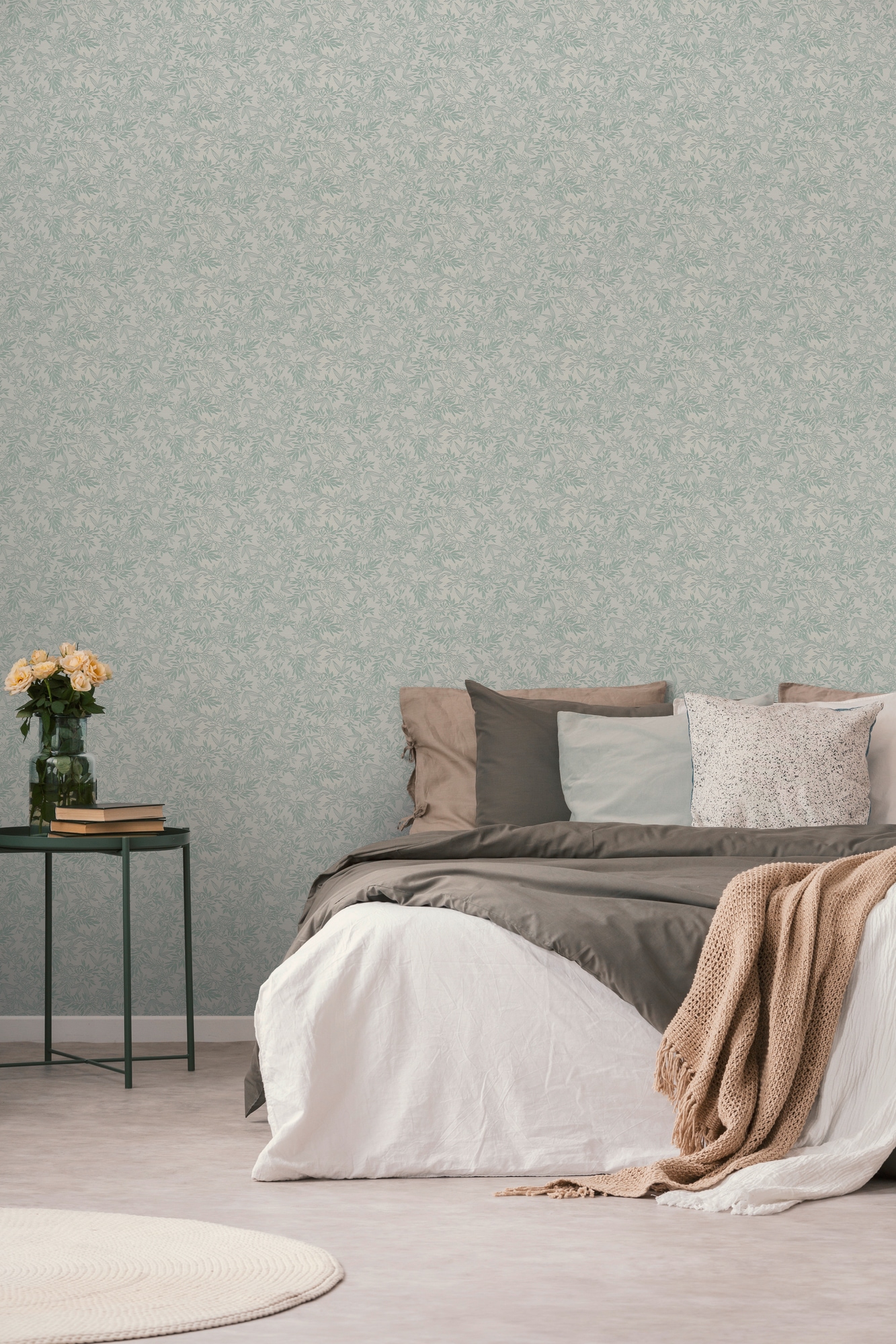 A.S. Création Vliestapete »Attractive 2 Tapete Floral« matt strukturiert Floral bläter pflanzen landhaus strukturiert Grau Hellgrau