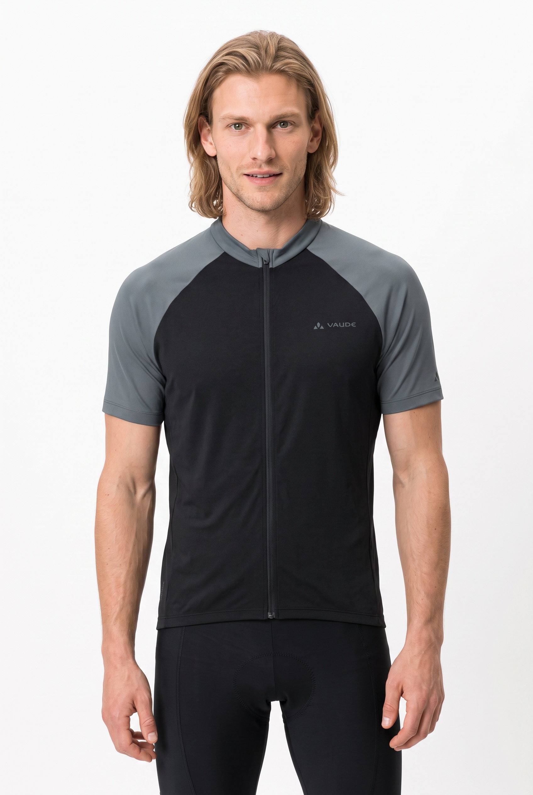 VAUDE Radtrikot "Mens Matera FZ Tricot II" mit drei offenen Rückentaschen, atmungsaktiv, schnelltrocknend