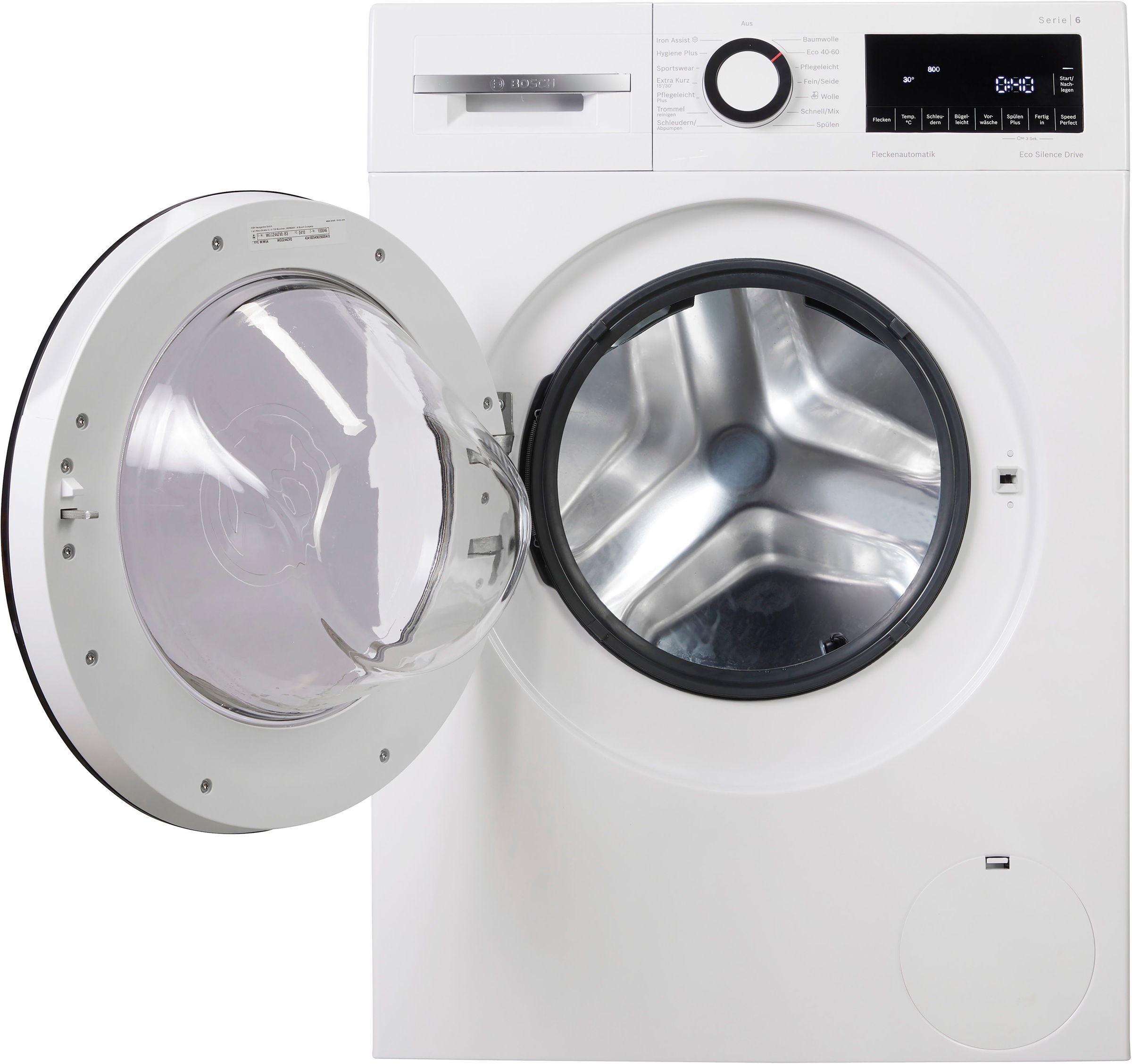 BOSCH Waschmaschine Serie 6 "WGG244ZV0" 9 kg 1400 U/min Knitter-Programm Ir günstig online kaufen