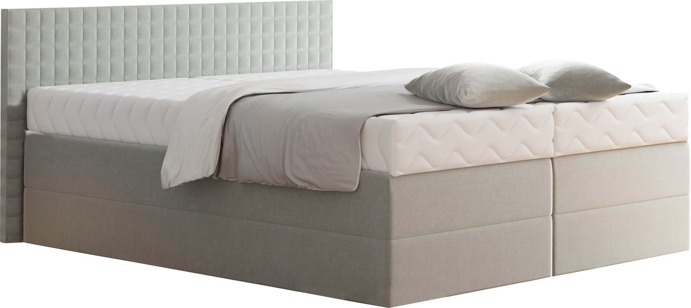 Westfalia Schlafkomfort Boxspringbett, mit Zierkissen, wahlweise mit Topper