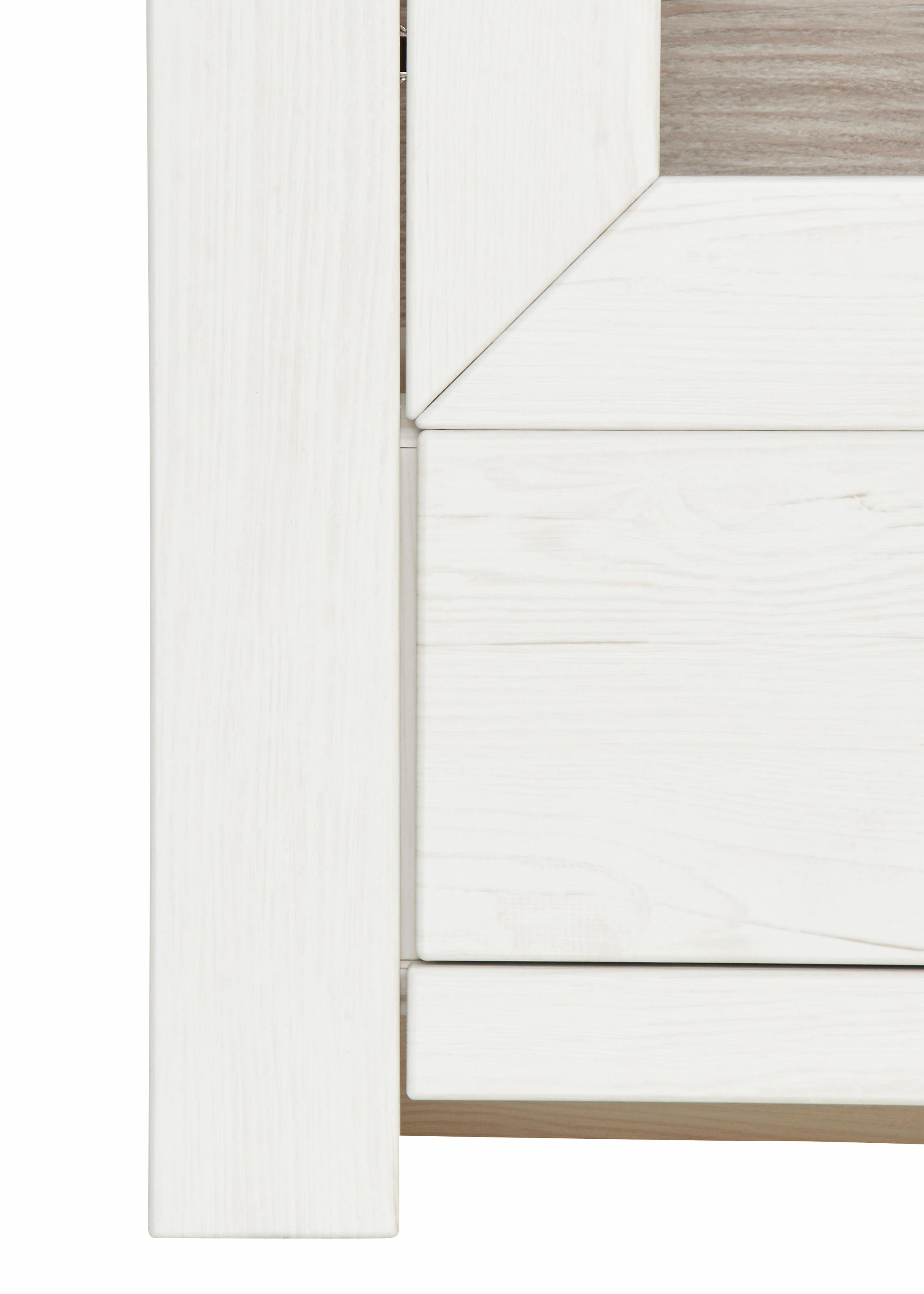 set one by Musterring Highboard »York«, Typ 56, mit Glastüren, Beleuchtung optional, B 184 cm