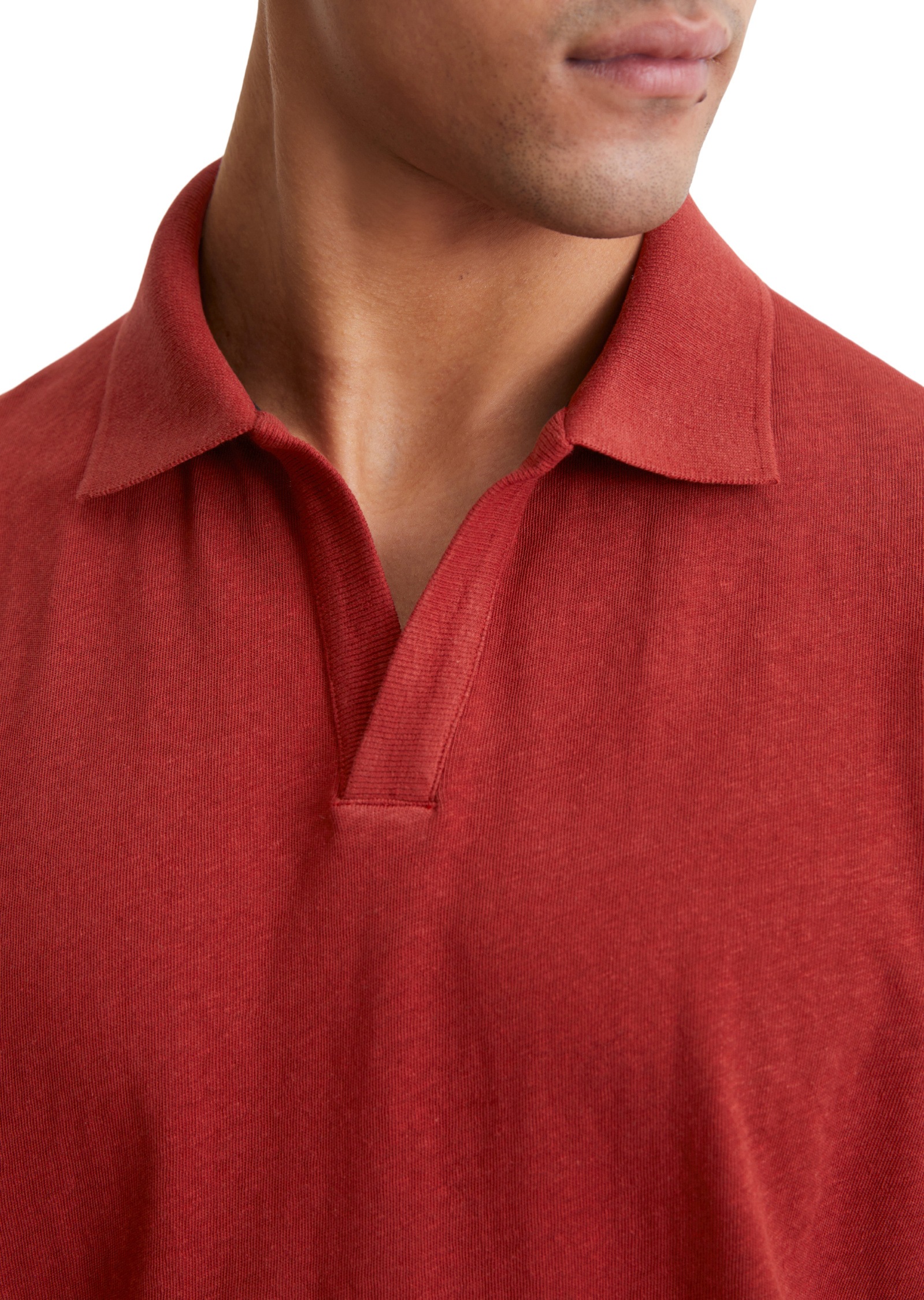 Marc O'Polo Poloshirt »aus Bio-Baumwolle und Leinen«
