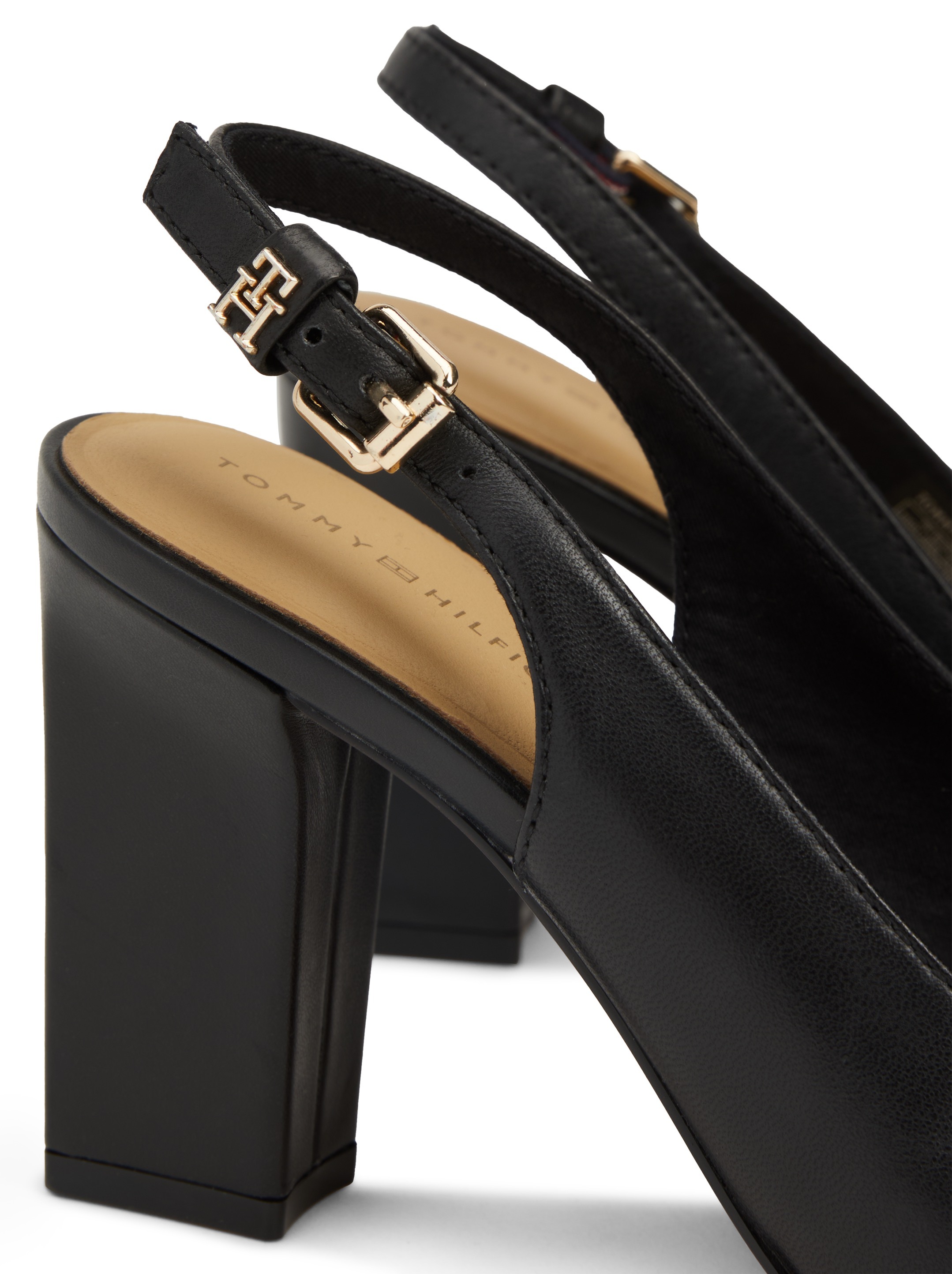 Tommy Hilfiger Slingpumps "TH BLOCK HIGH HEEL PUMP", Abendschuh, Festtagssc günstig online kaufen