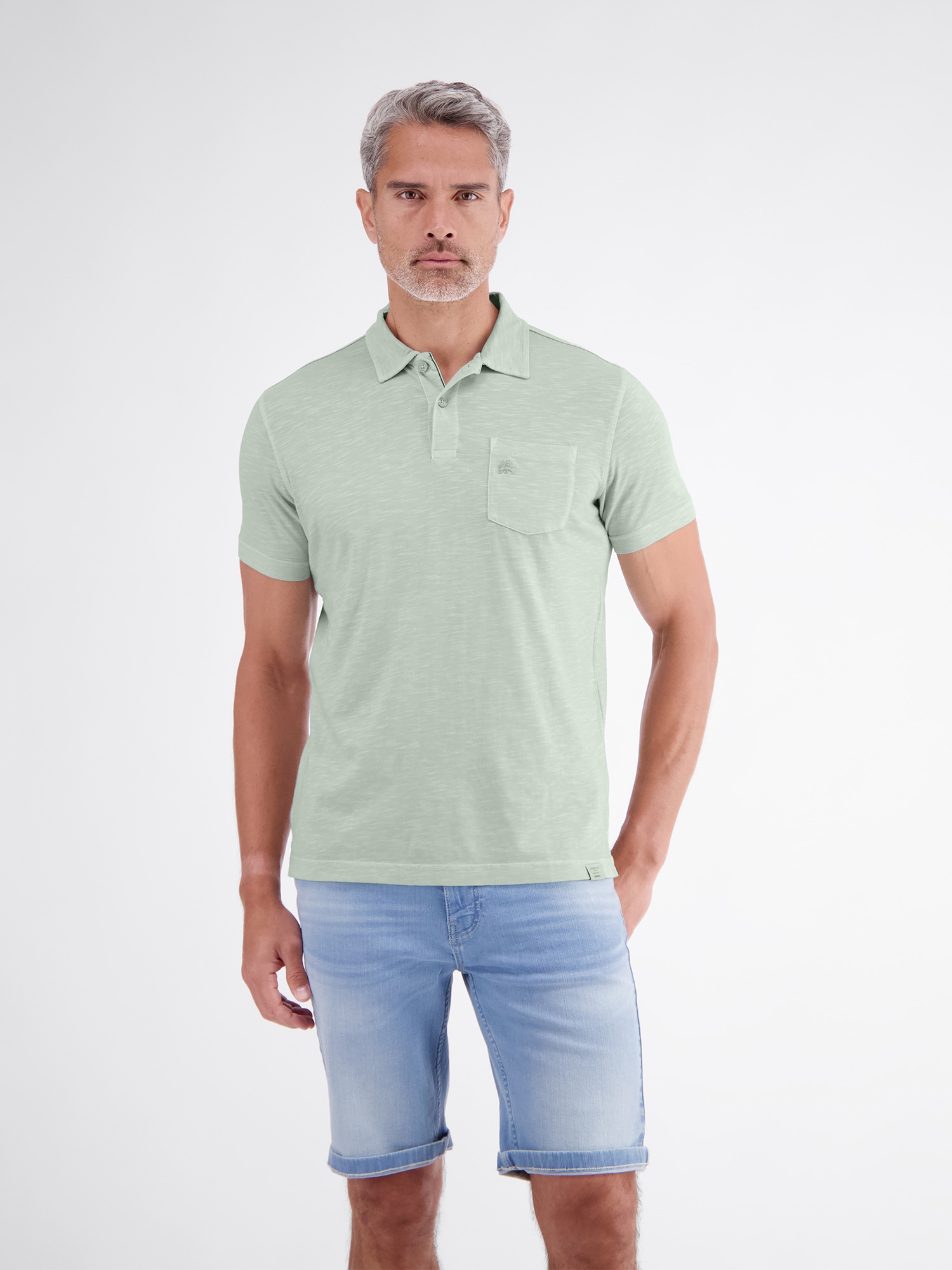 LERROS Poloshirt "Polo in Jersey-Qualität mit Brusttasche aus reiner Baumwolle"