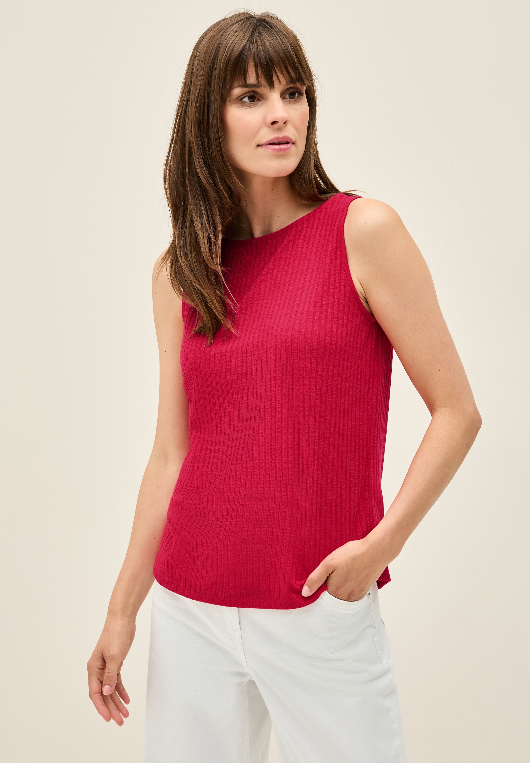 Cecil Ripptanktop, aus elastischem Materialmix günstig online kaufen
