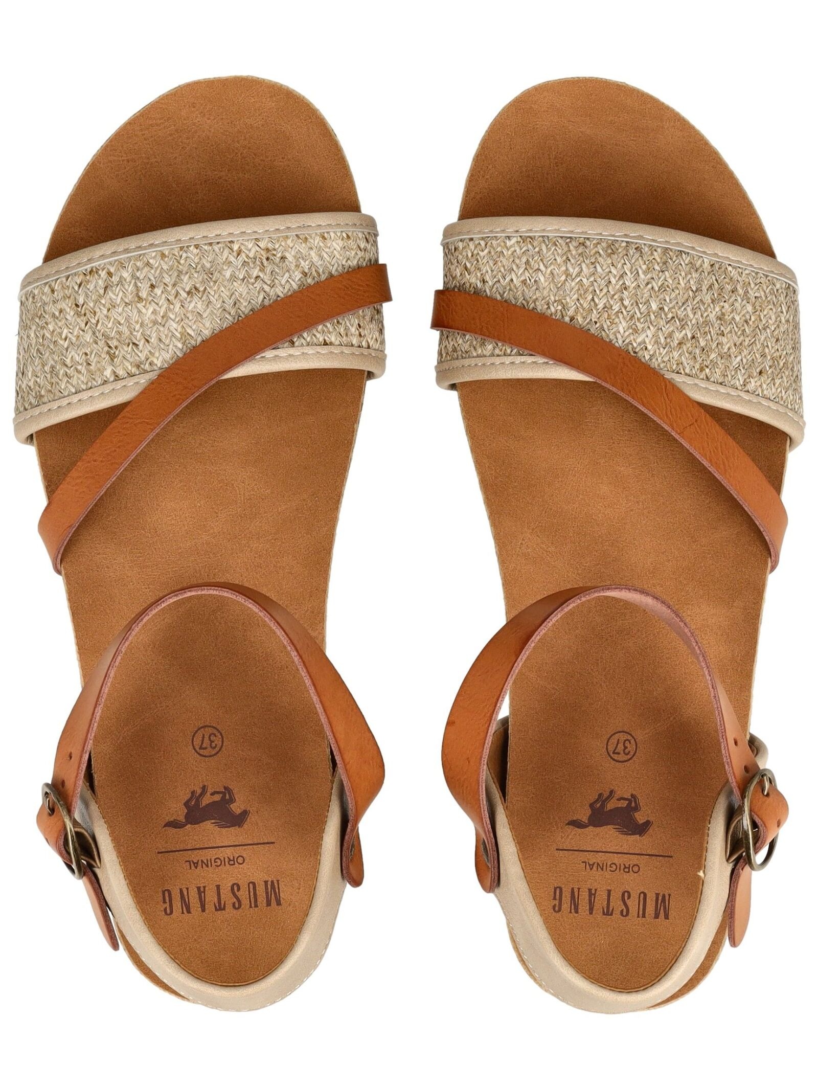 Mustang Shoes Riemchensandale »Mustang Shoes Sandalen Lederimitat/Textil«