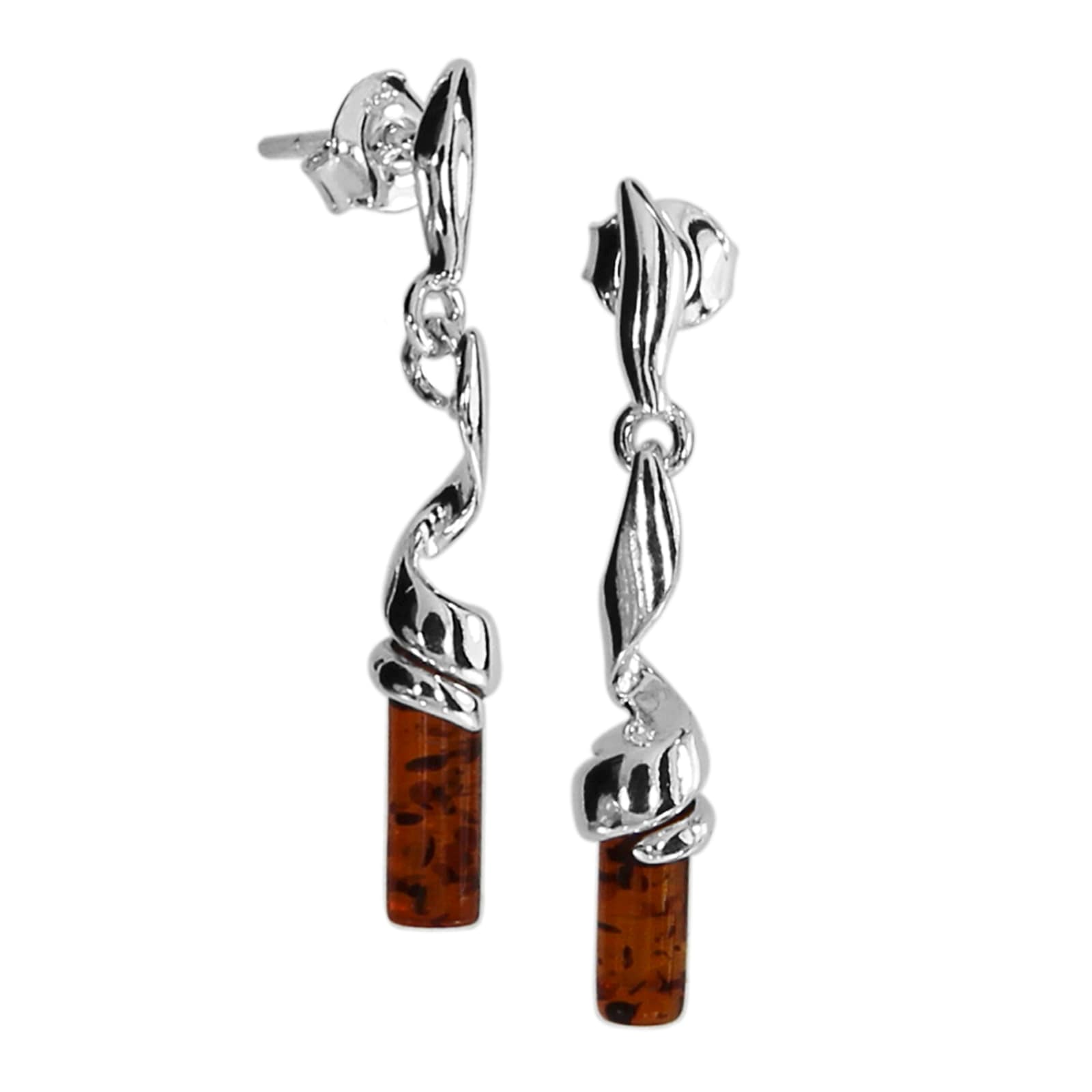 Paar Ohrhänger OSTSEE-SCHMUCK "- Ella - Silber 925/000 - Bernstein" Gr. 32, silber (silber 925, silberfarben, weiß), Ohrringe, Damen, Silber 925 (Sterlingsilber) 4
