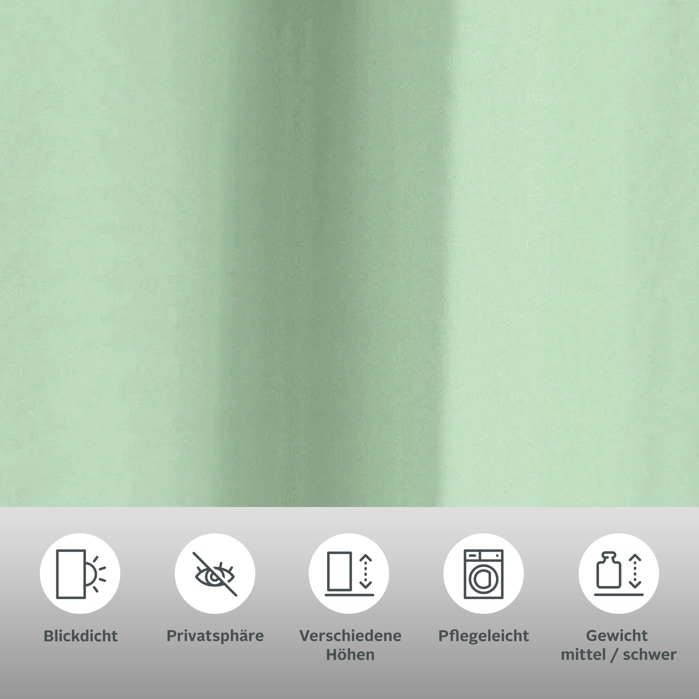 Thumbnail - OTTO home "Parry" Ösen 2 Stk. tlg. 2-er Set, blickdicht, monochrom, basic