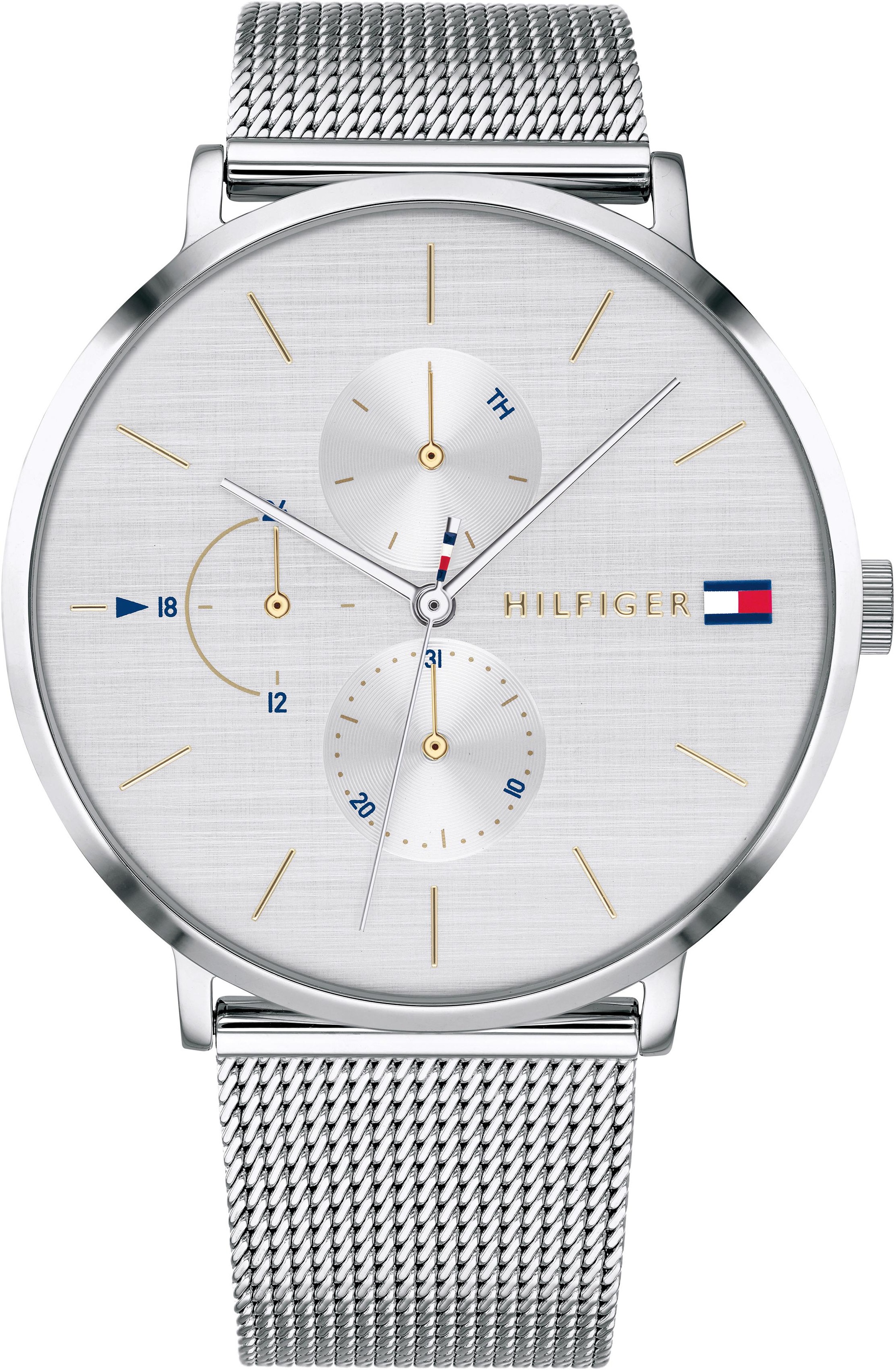 Tommy Hilfiger Multifunktionsuhr »CASUAL, 1781942«, Quarzuhr, Armbanduhr, Damenuhr, Datum, 12/24-Stunden-Anzeige