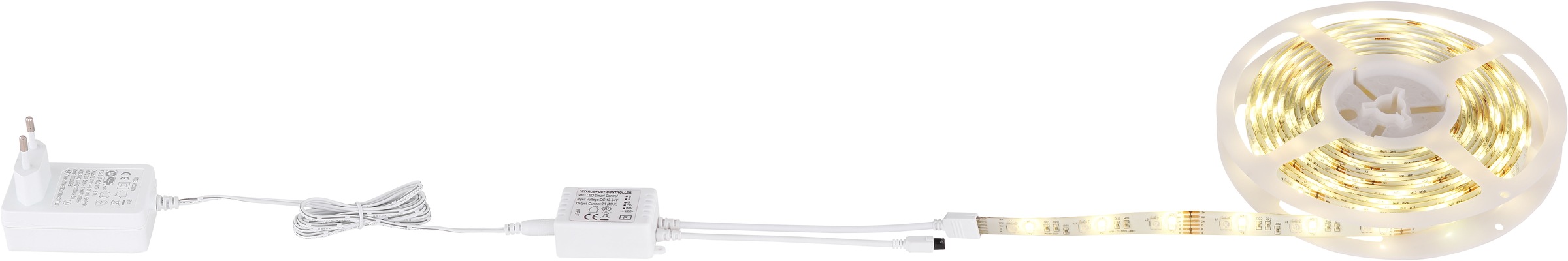 GLOBO LIGHTING LED Stripe »EDUARD«, Band/Farben fixierbar/kompatibel mit Smart Home und Alexa