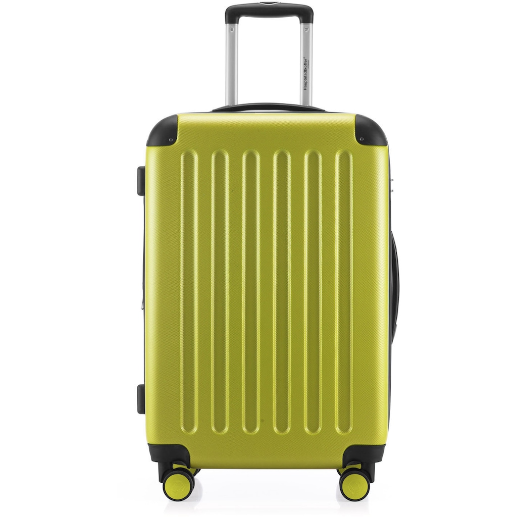 Hauptstadtkoffer Hartschalen-Trolley »Spree, 65 cm, farn«, 4 Rollen