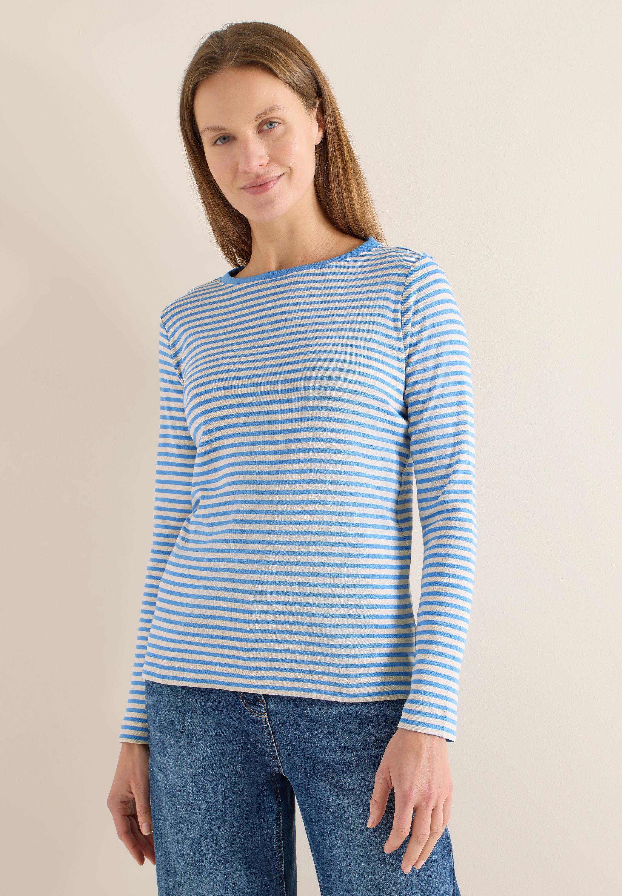 Cecil Langarmshirt im soften Baumwoll-Mix