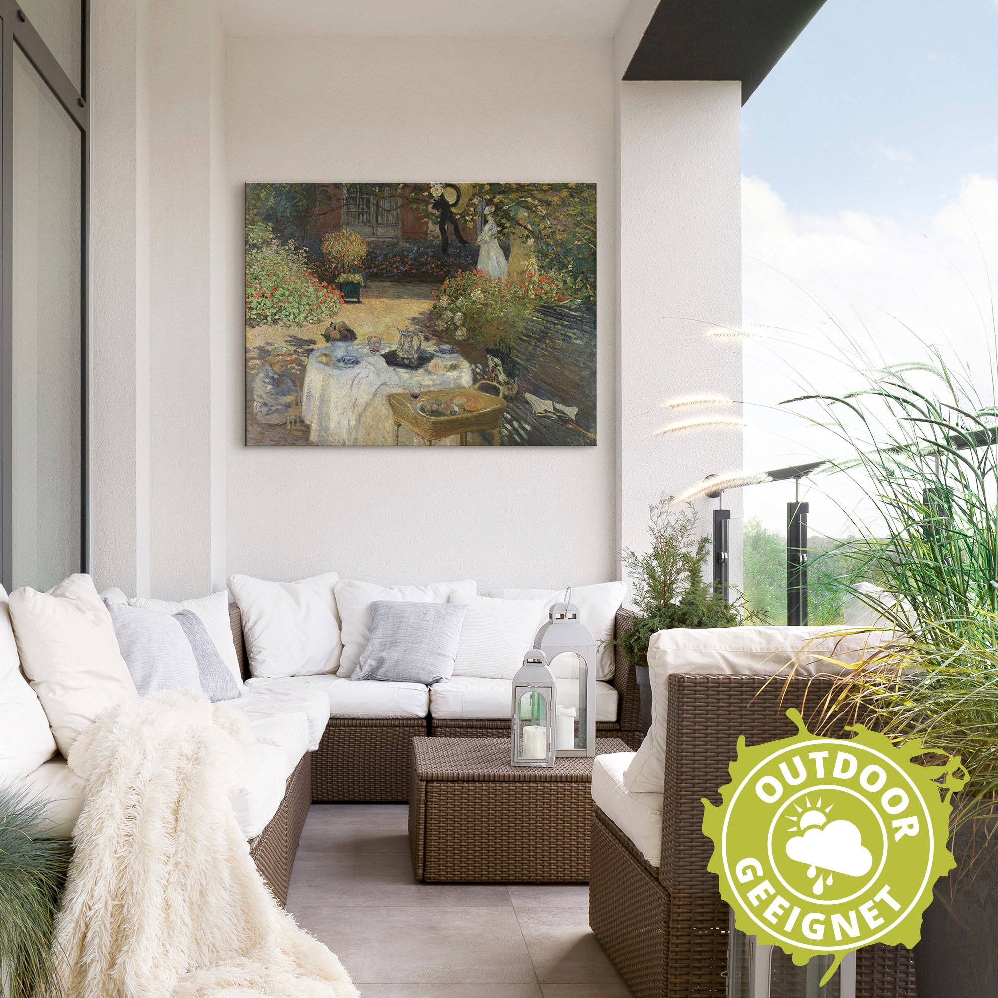 Artland Wandbild »Im Garten Claude Monets in Argenteuil«, Garten, (1 St.), als Alubild, Outdoorbild, Leinwandbild, Poster in verschied. Größen