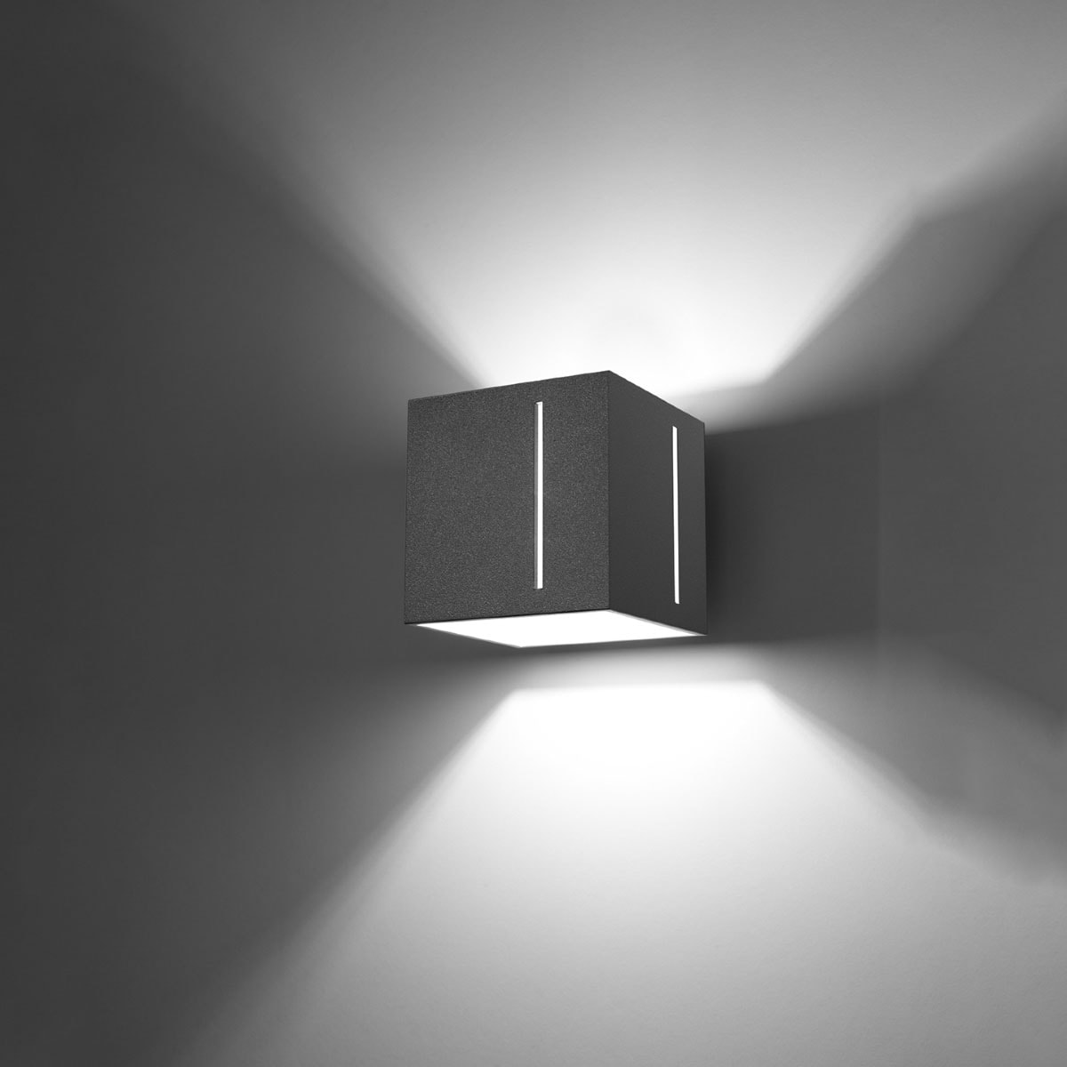 SOLLUX lighting Wandleuchte »PIXAR«, 1 flammig, Leuchtmittel G9 | ohne Leuchtmittel, Lineare Perforation des Lampenschirms, das Oberteil leuchtet