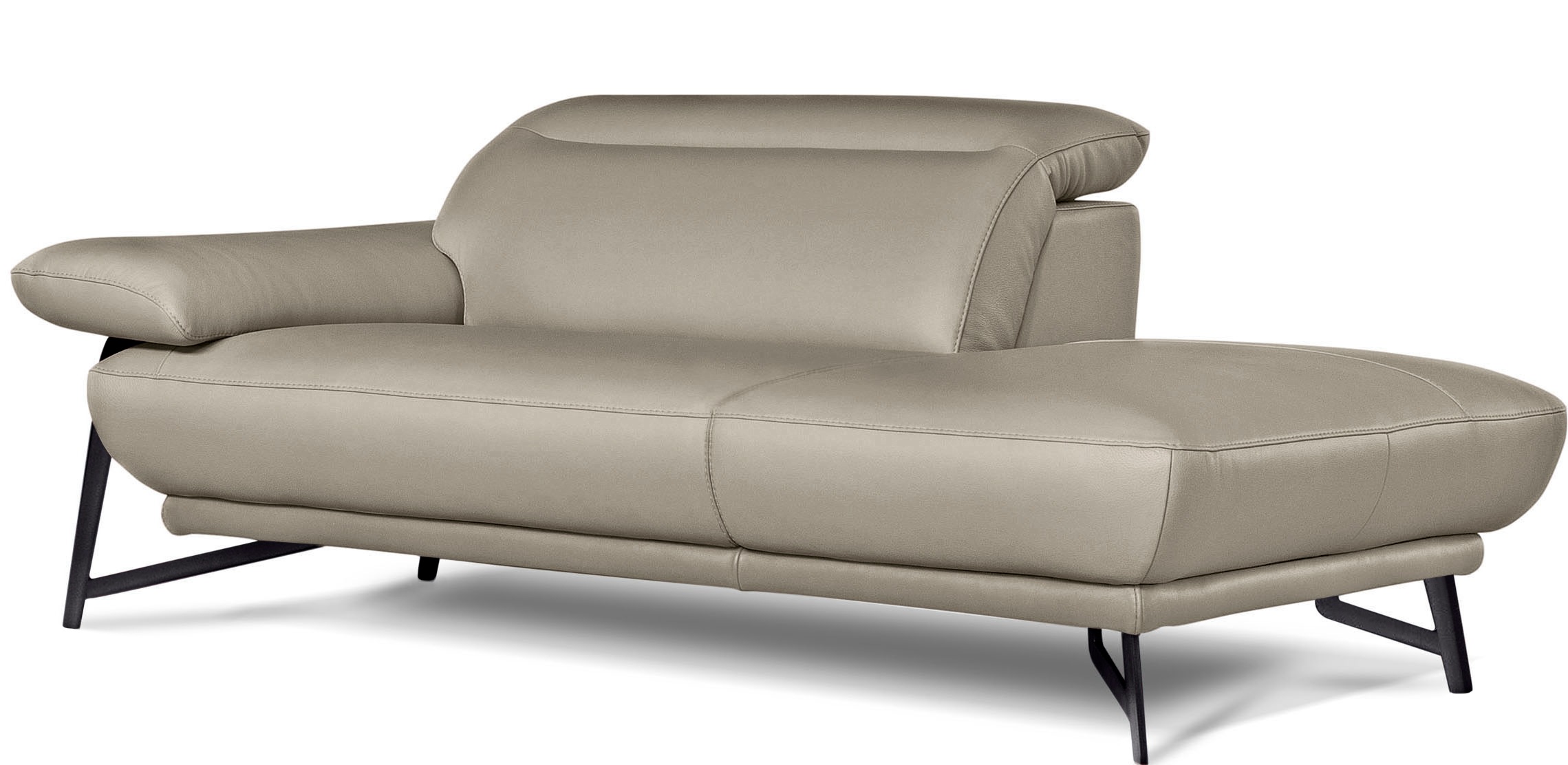 Egoitaliano Ottomane "Anais, Designsofa mit hohem Sitzkomfort, Designfuß", günstig online kaufen