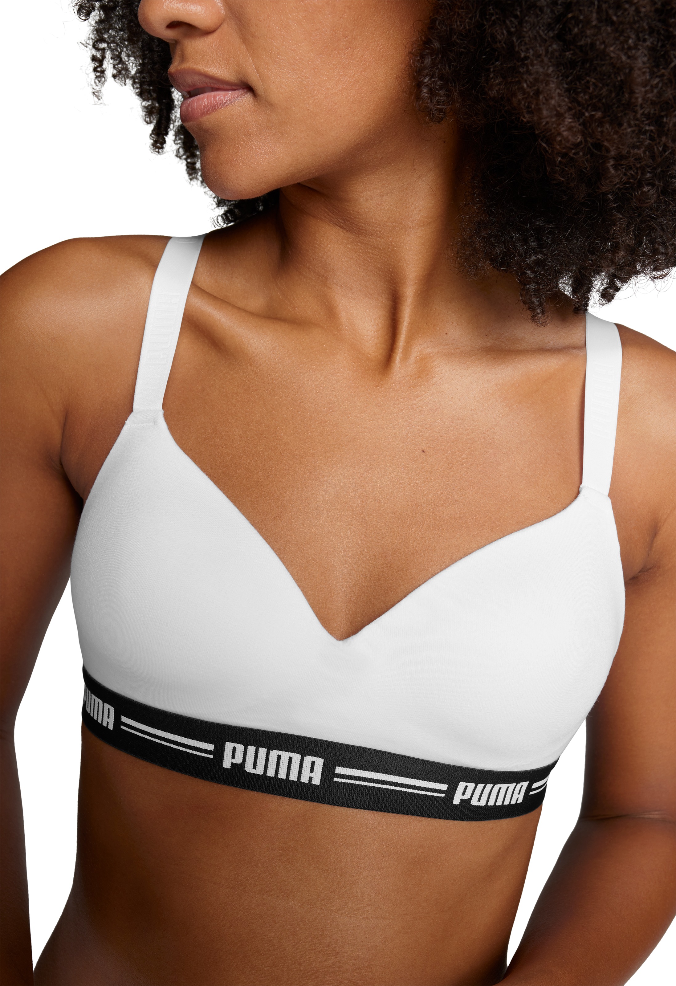 PUMA Bügelloser BH »PUMA WOMEN PADDED TOP 1P HANG«, mit leicht gepaddeten Cups