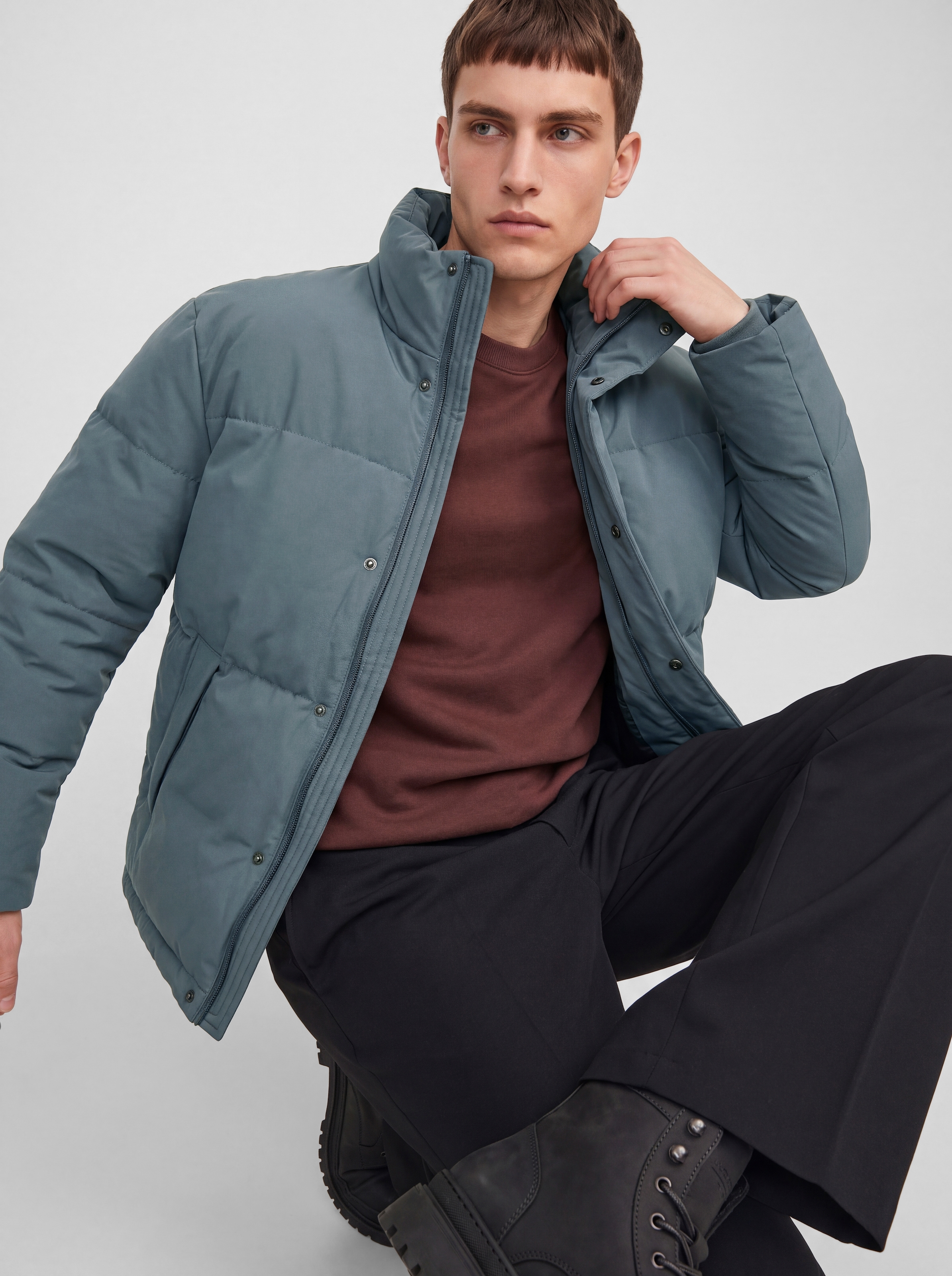 Jack & Jones Steppjacke »JJESOHO PUFFER COLLAR AW26 SN« Kunstfaser, regular fit